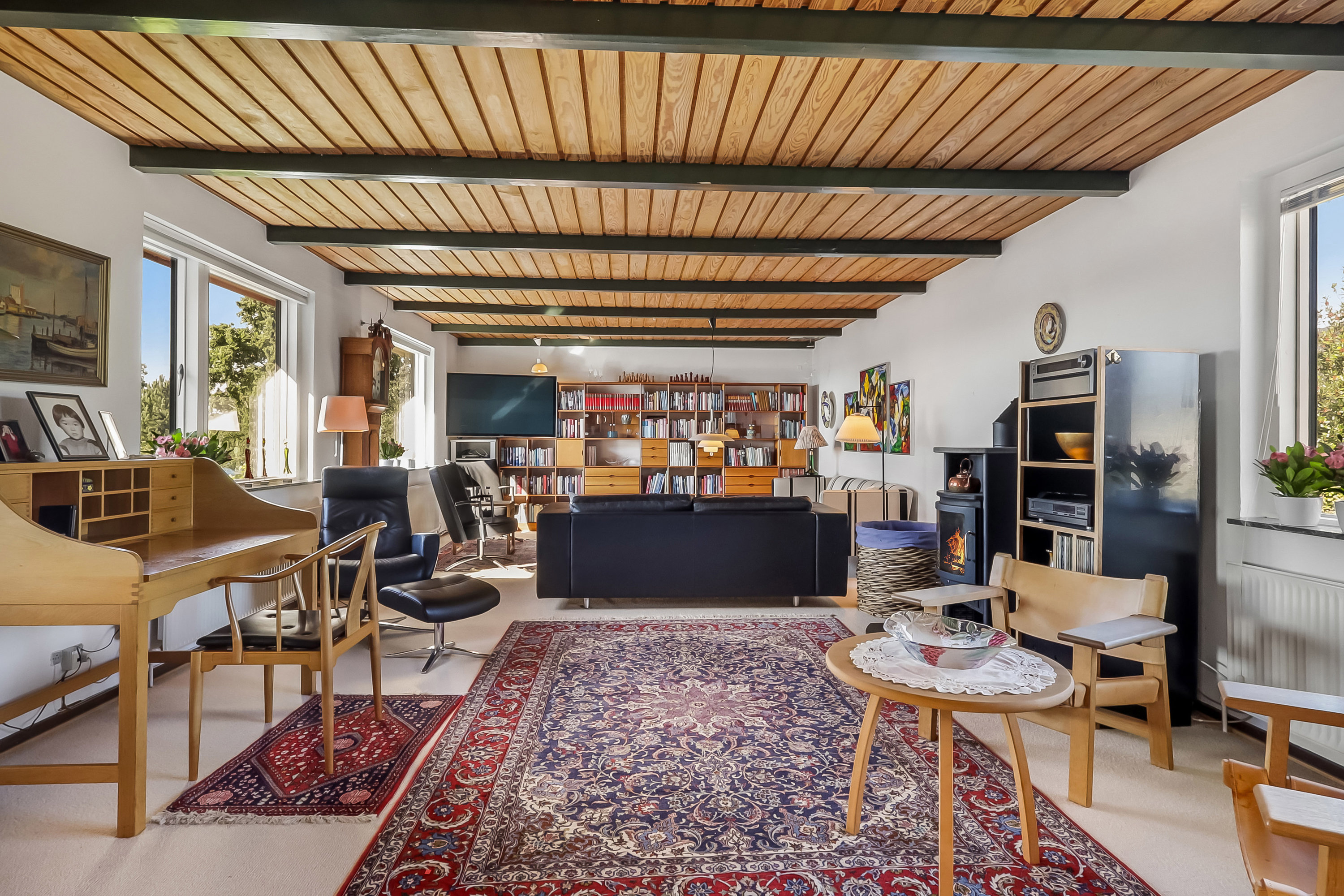 Fremhævet stue billede i fuldskærmstilstand. Billede af Myrehøjvej 37, 5700 Svendborg