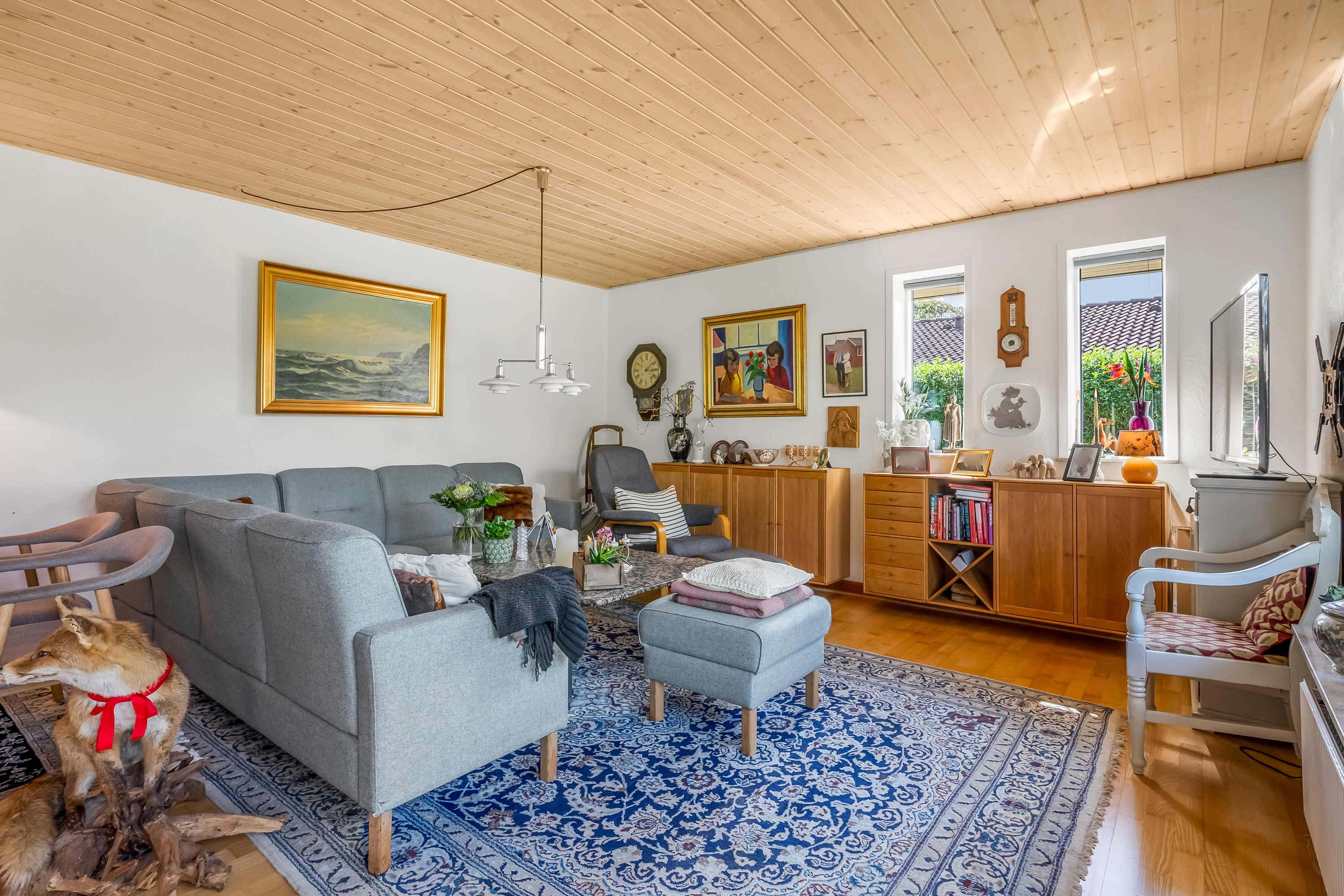 Fremhævet stue billede i fuldskærmstilstand. Billede af Bogfinkevej 28, Rindum, 6950 Ringkøbing