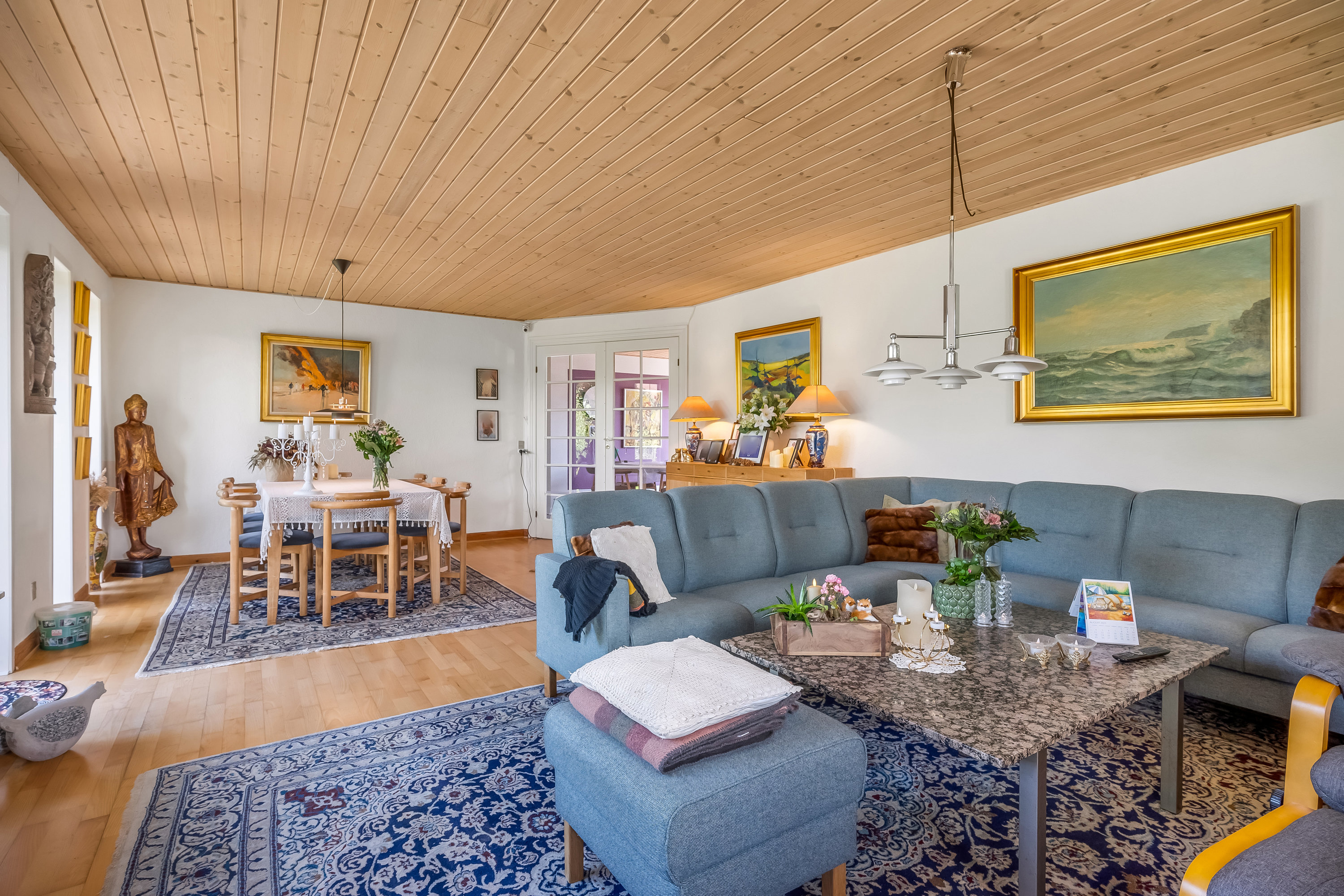 Fremhævet stue billede i fuldskærmstilstand. Billede af Bogfinkevej 28, Rindum, 6950 Ringkøbing