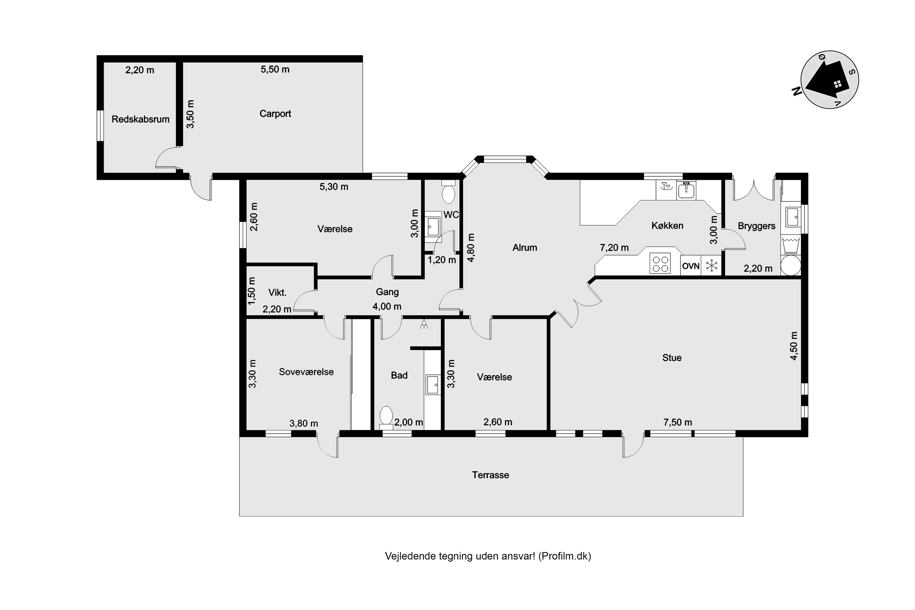 Plantegninger billede af Bogfinkevej 28, Rindum, 6950 Ringkøbing
