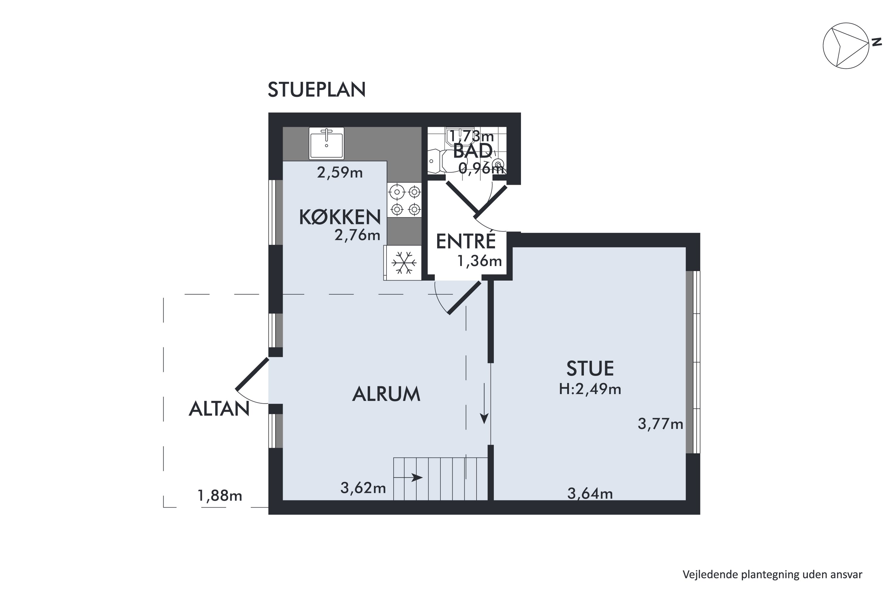 Plantegninger billede af Østergade 40, 1., Midtbyen, 8700 Horsens