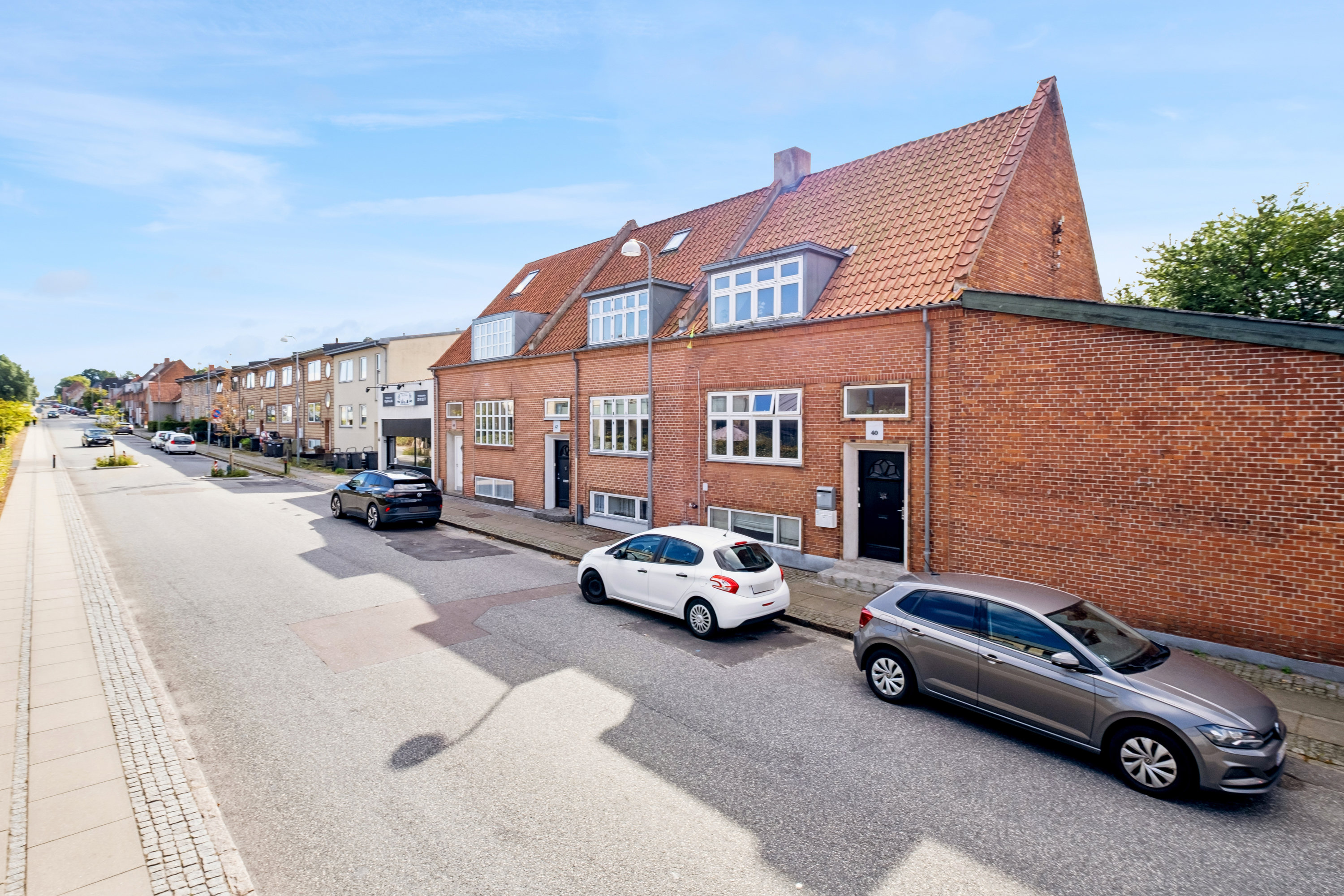 Fremhævet ejendommen fra vejen billede i fuldskærmstilstand. Billede af Østergade 40, 1., Midtbyen, 8700 Horsens