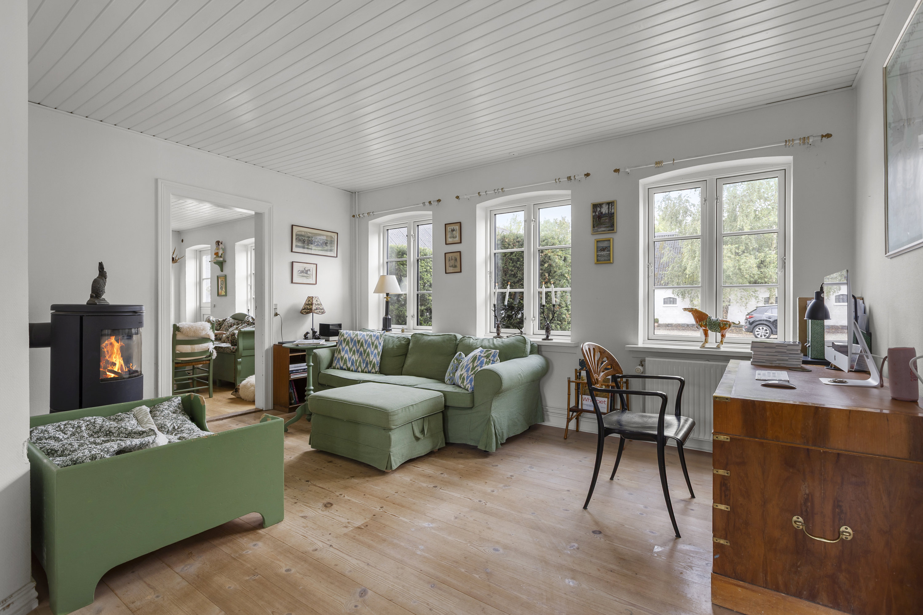 Fremhævet stue billede i fuldskærmstilstand. Billede af Smedevej 13, Kyndeløse, 4070 Kirke Hyllinge