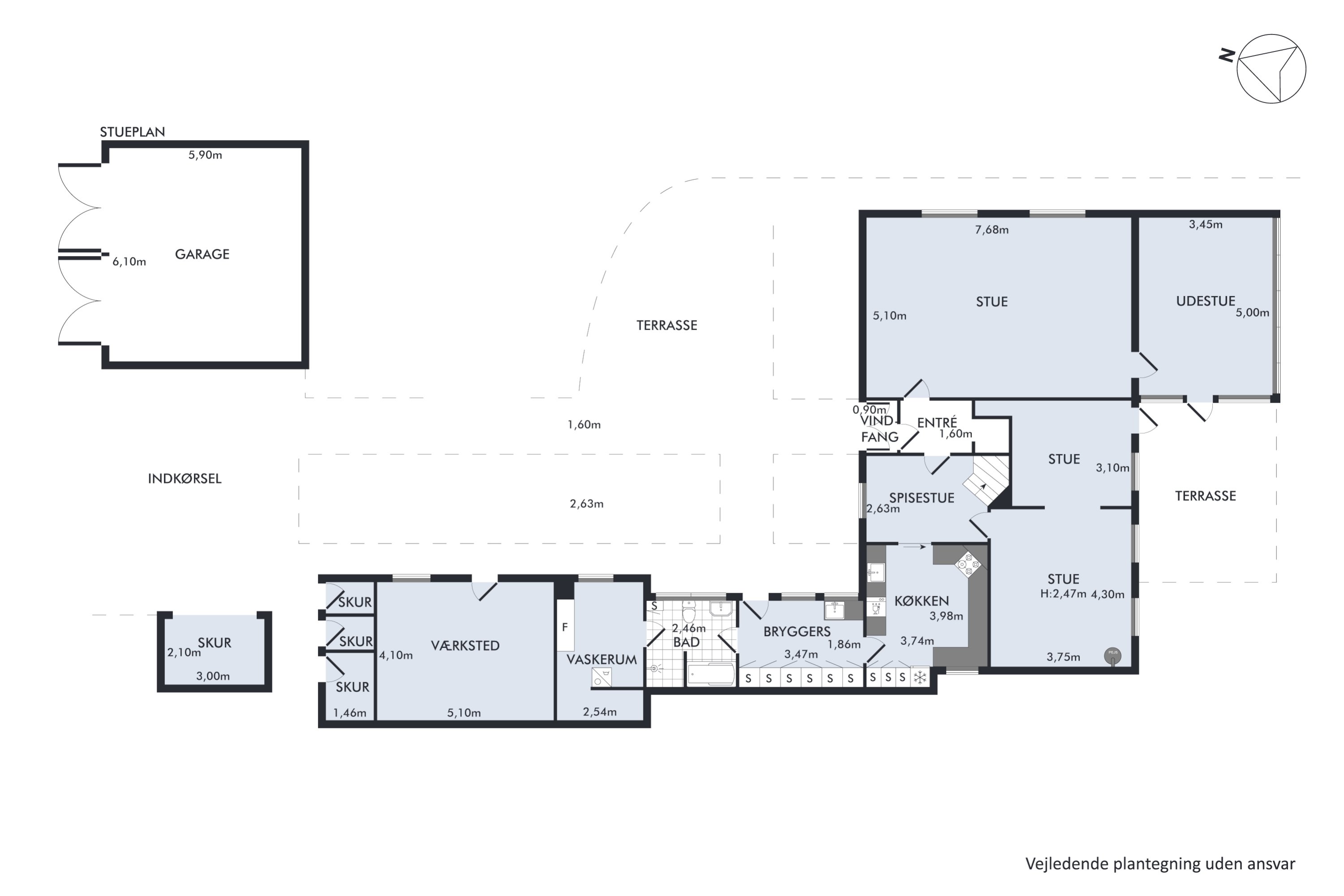Plantegninger billede af Røntoftevej 4, Vrønding, 8700 Horsens