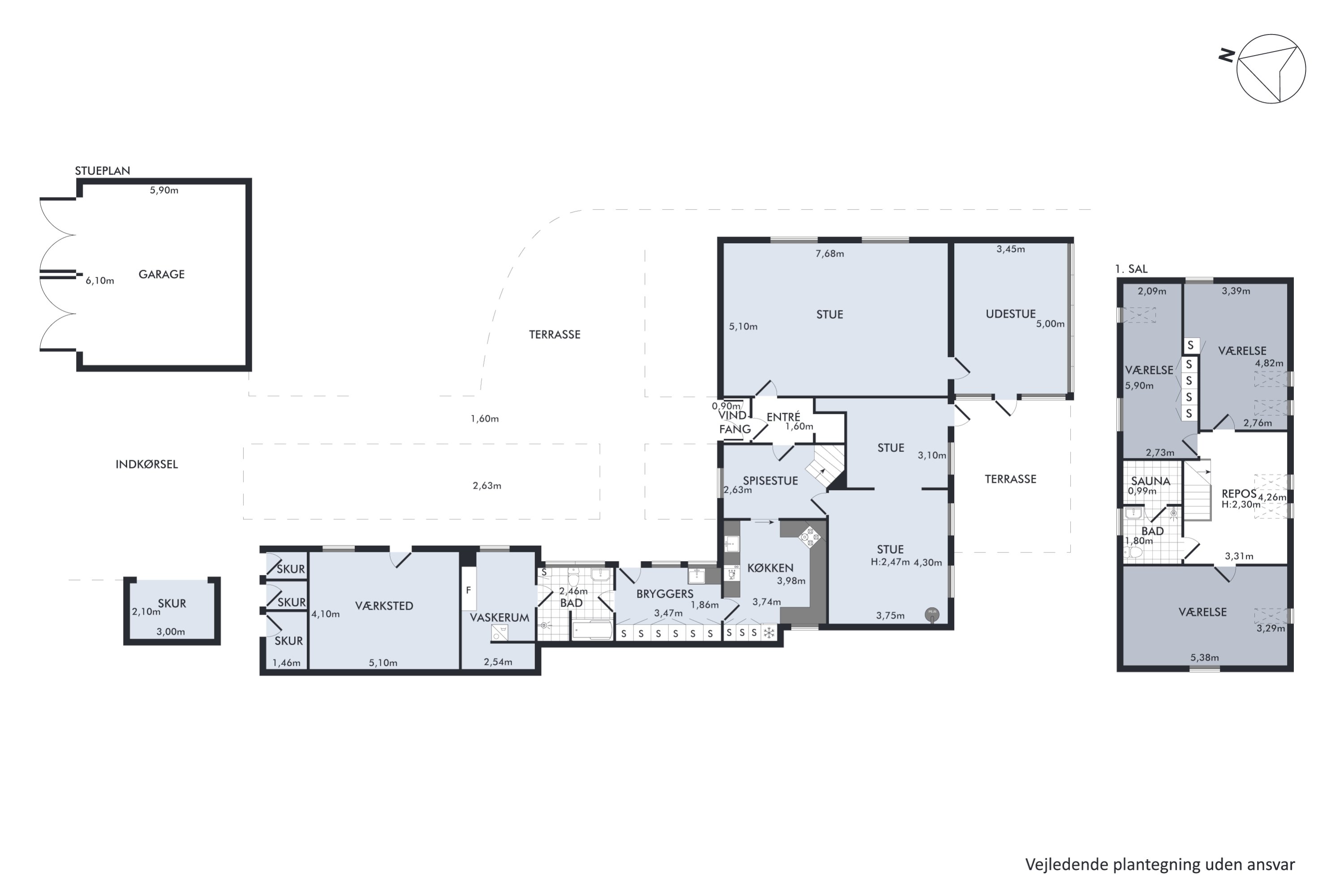 Plantegninger billede af Røntoftevej 4, Vrønding, 8700 Horsens