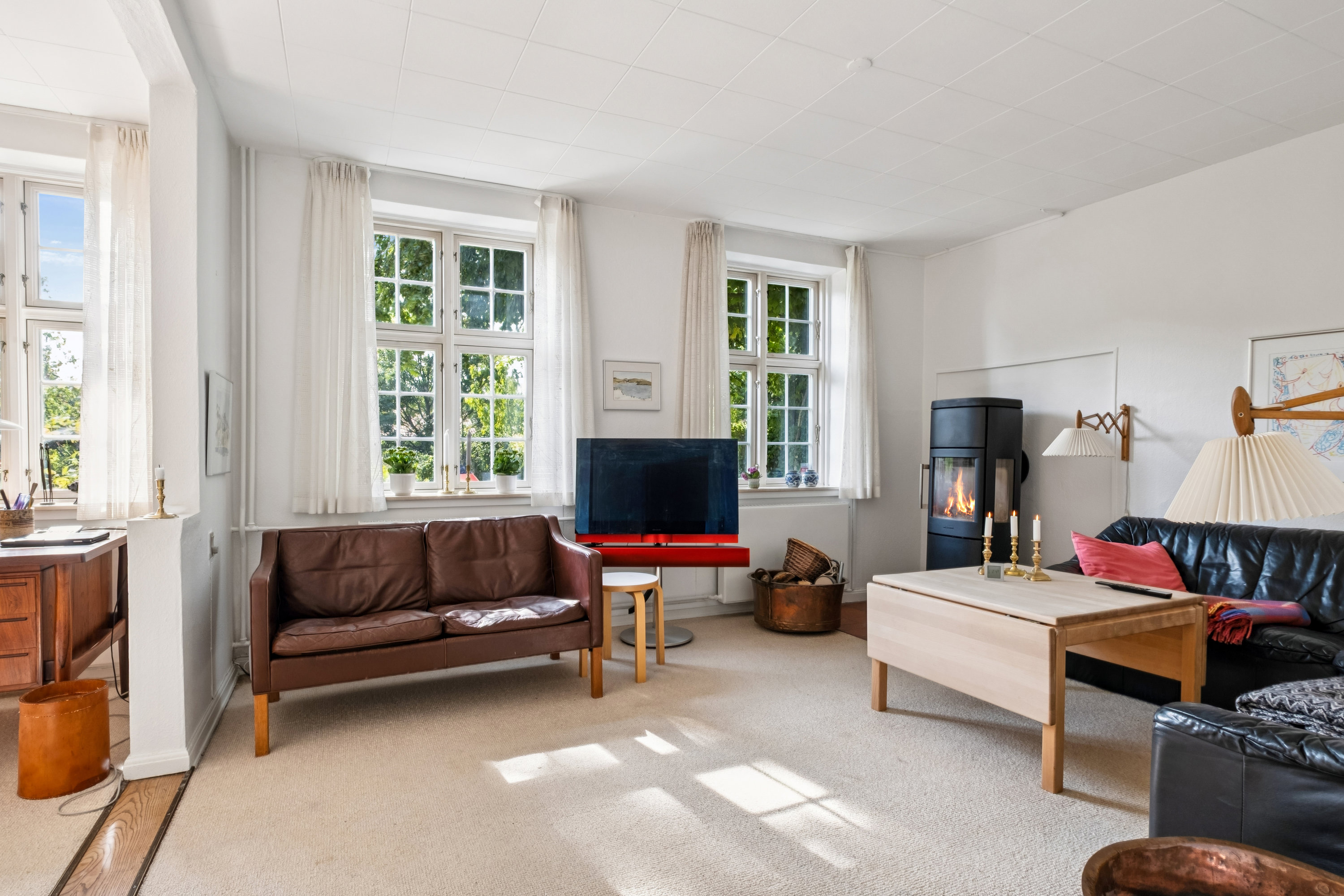 Fremhævet stue billede i fuldskærmstilstand. Billede af Røntoftevej 4, Vrønding, 8700 Horsens