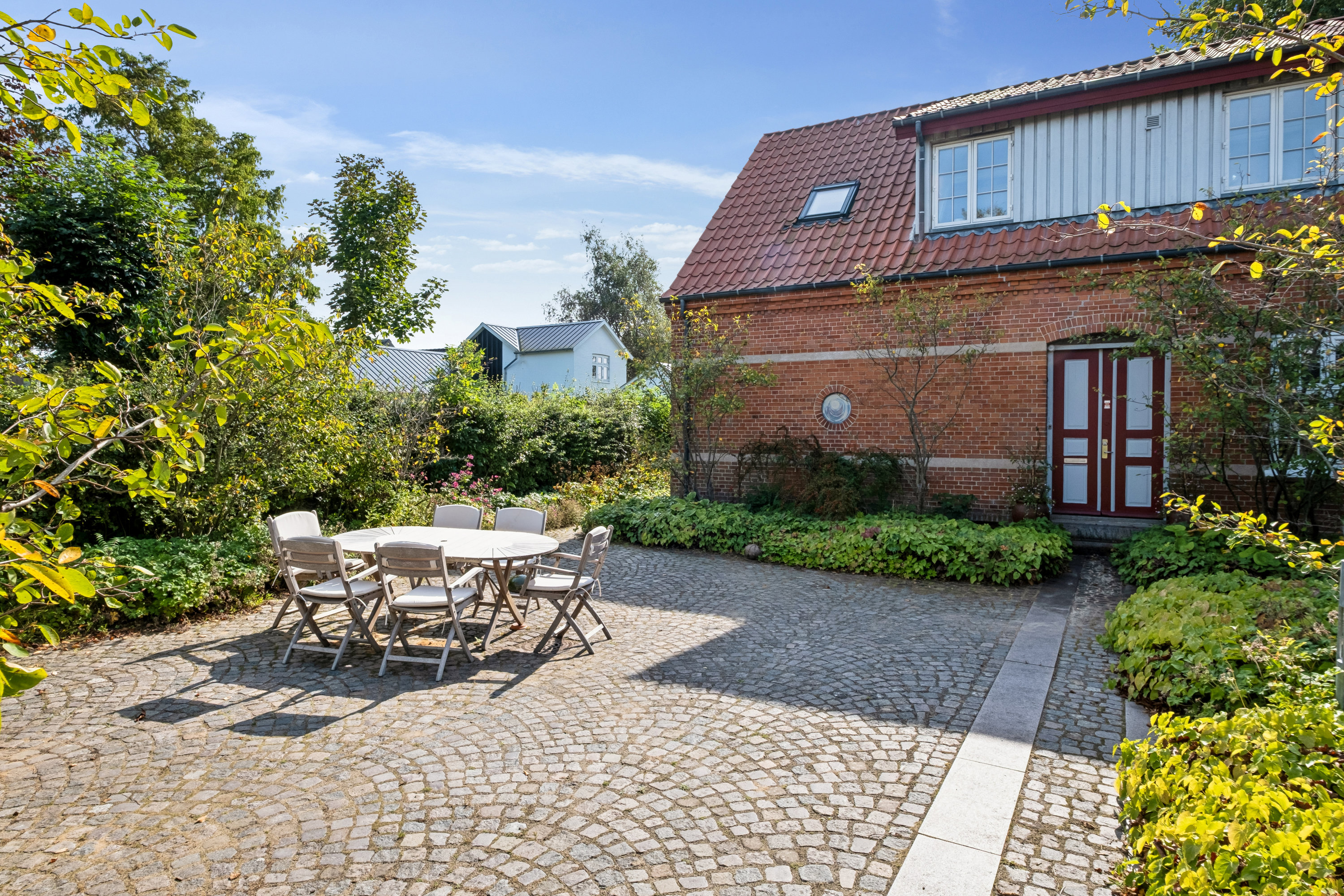 Fremhævet facade billede i fuldskærmstilstand. Billede af Røntoftevej 4, Vrønding, 8700 Horsens