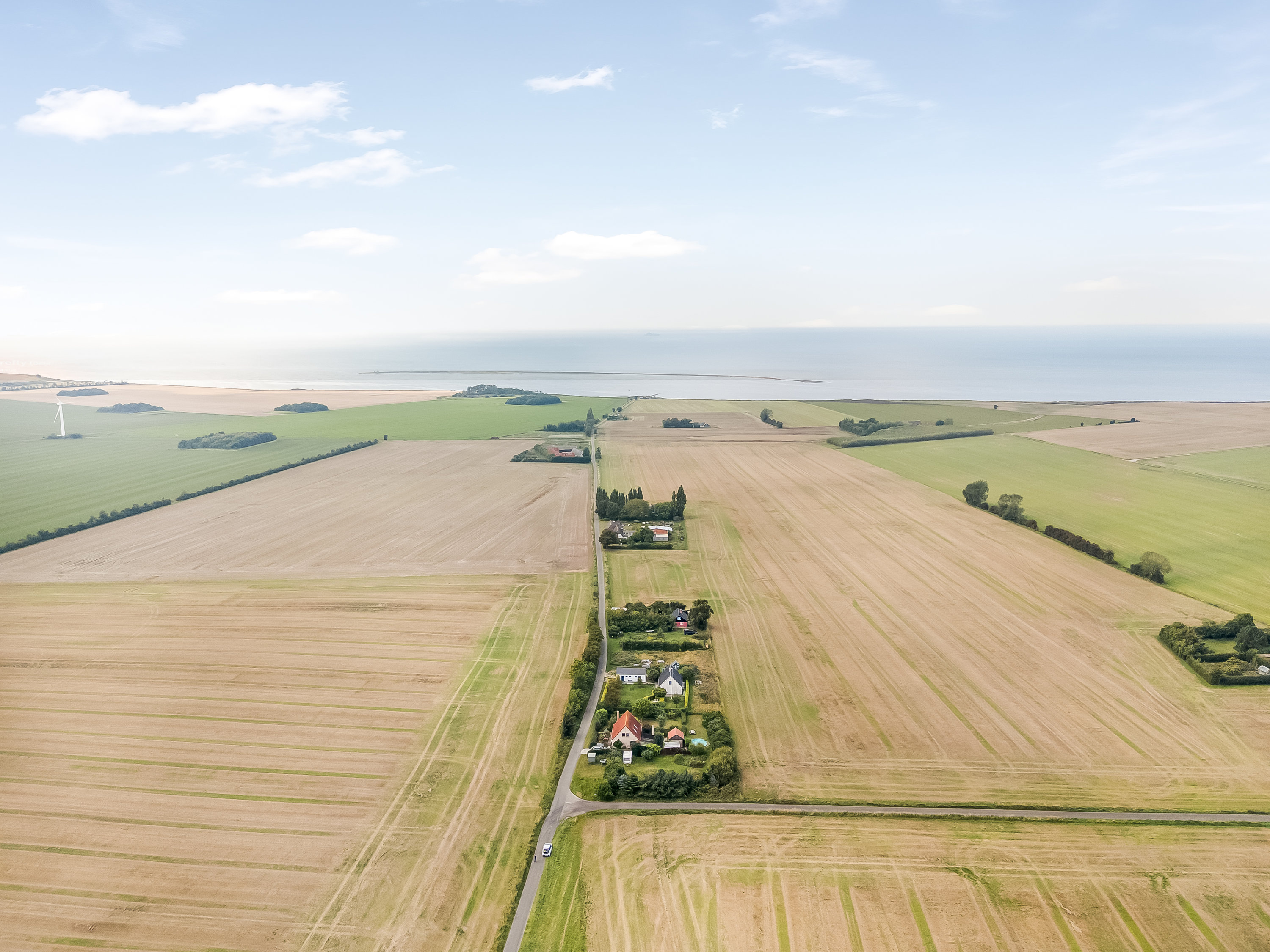 Fremhævet luftfoto billede i fuldskærmstilstand. Billede af Vensholmvej 20, Købelev, 4900 Nakskov