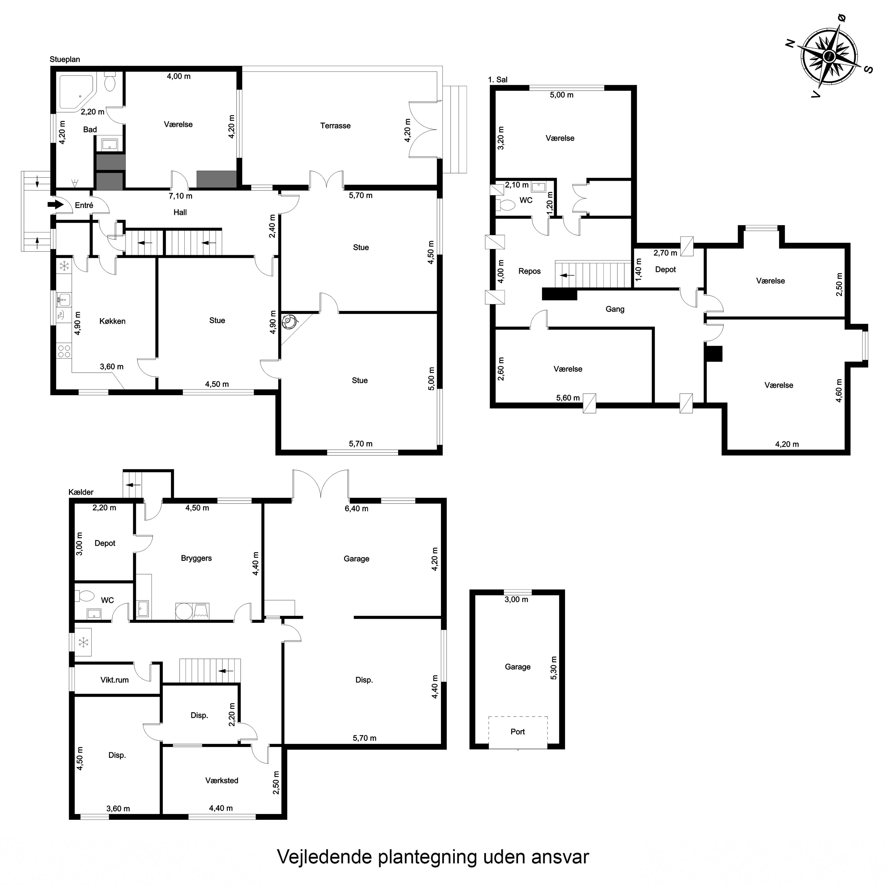 Plantegninger billede af Svendborgvej 16, 5772 Kværndrup