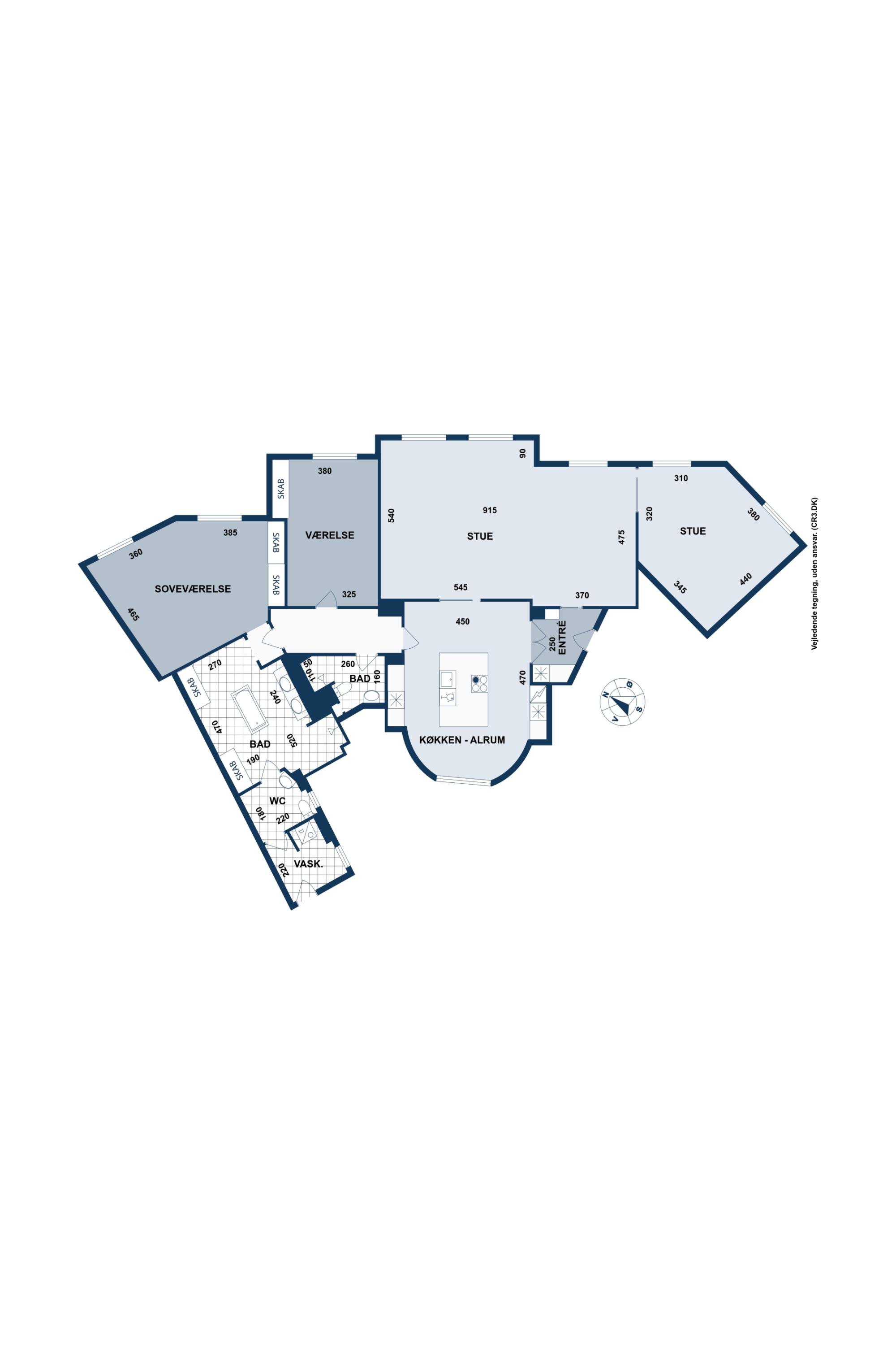 Plantegninger billede af Trondhjemsgade 15, 2., 2100 København Ø