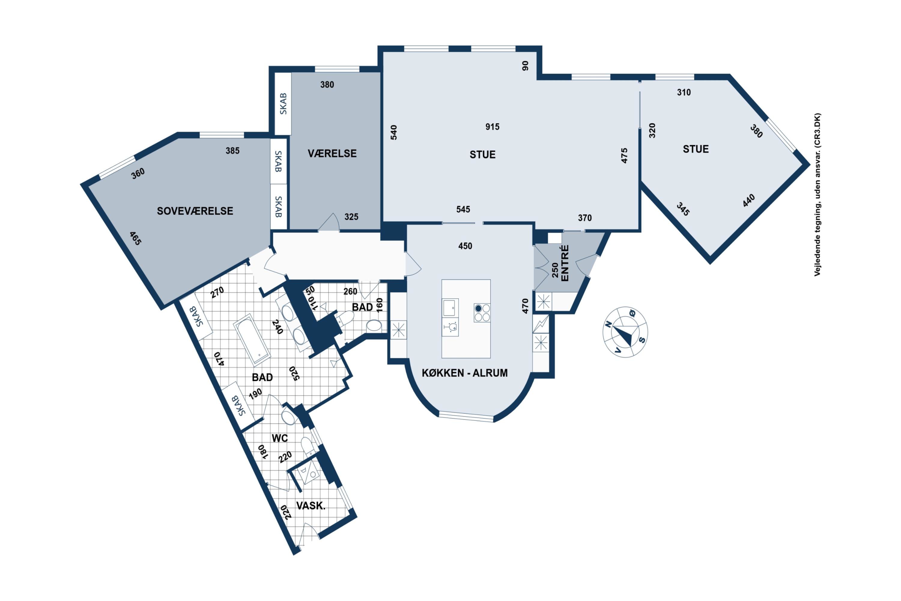 Plantegninger billede af Trondhjemsgade 15, 2., 2100 København Ø