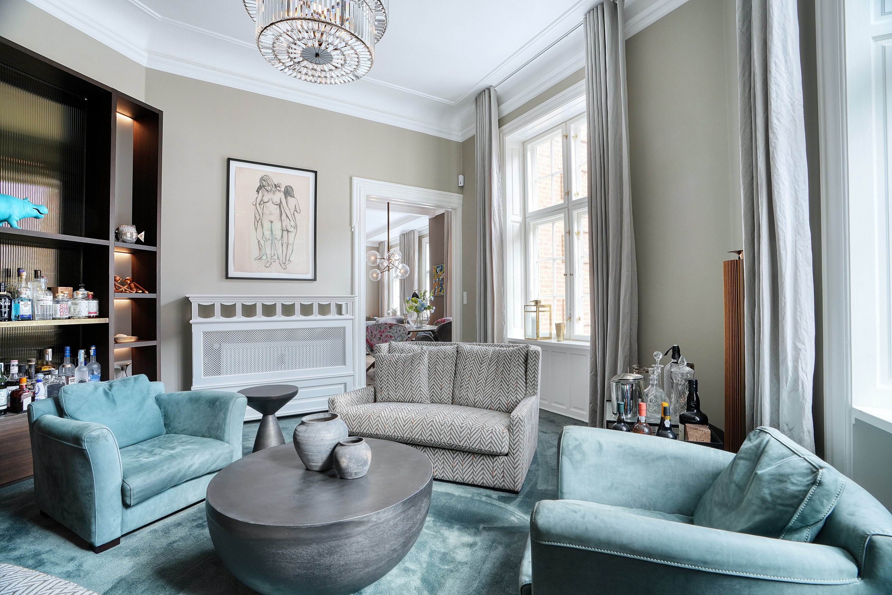 Fremhævet stue billede i fuldskærmstilstand. Billede af Trondhjemsgade 15, 2., 2100 København Ø