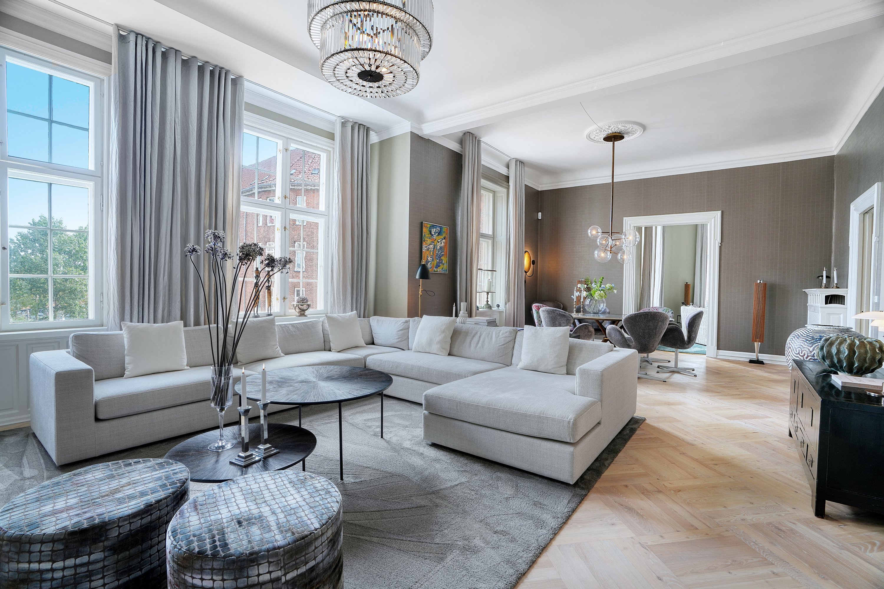 Fremhævet stue billede i fuldskærmstilstand. Billede af Trondhjemsgade 15, 2., 2100 København Ø