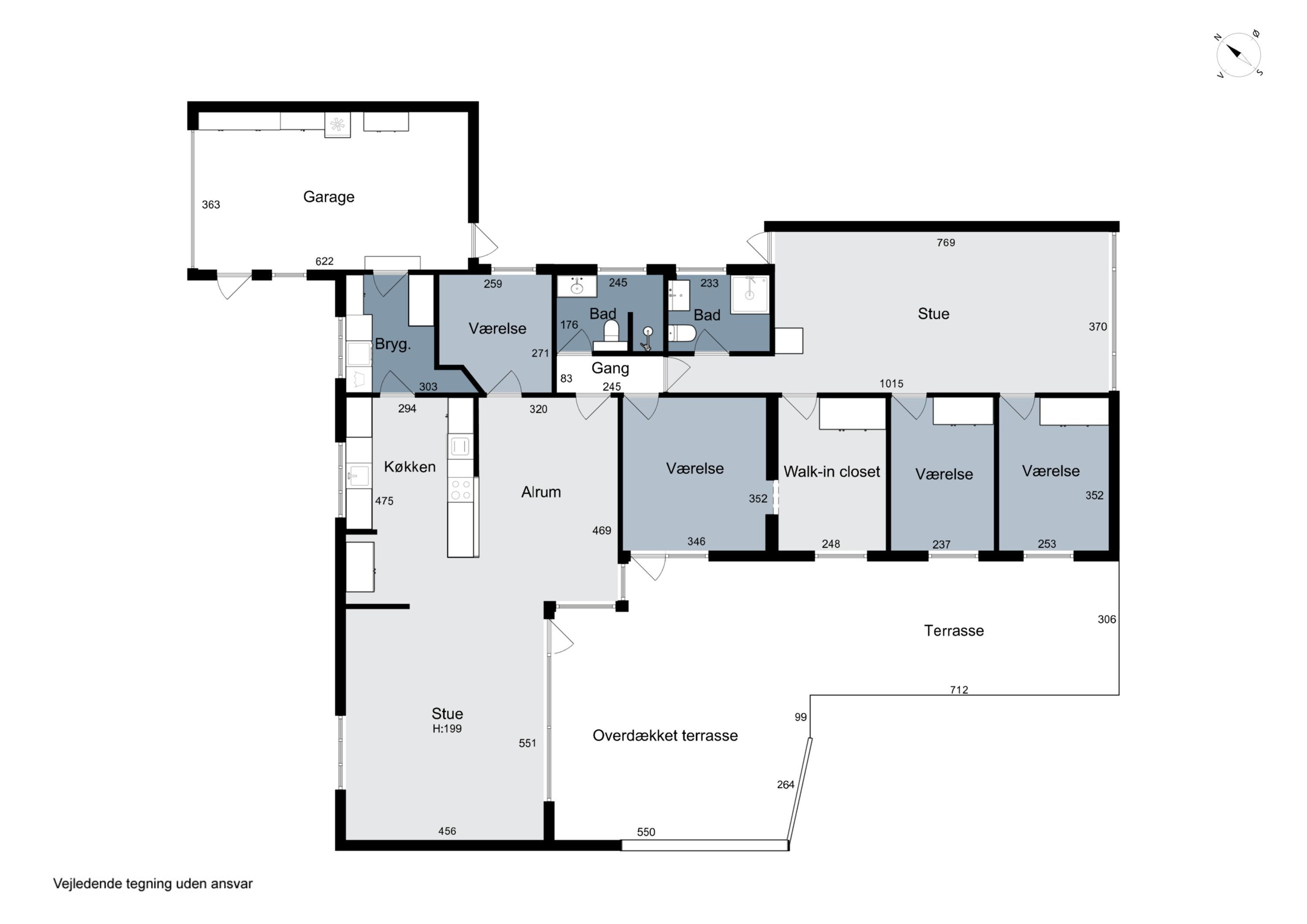 Plantegninger billede af Trannisvej 14, 6040 Egtved