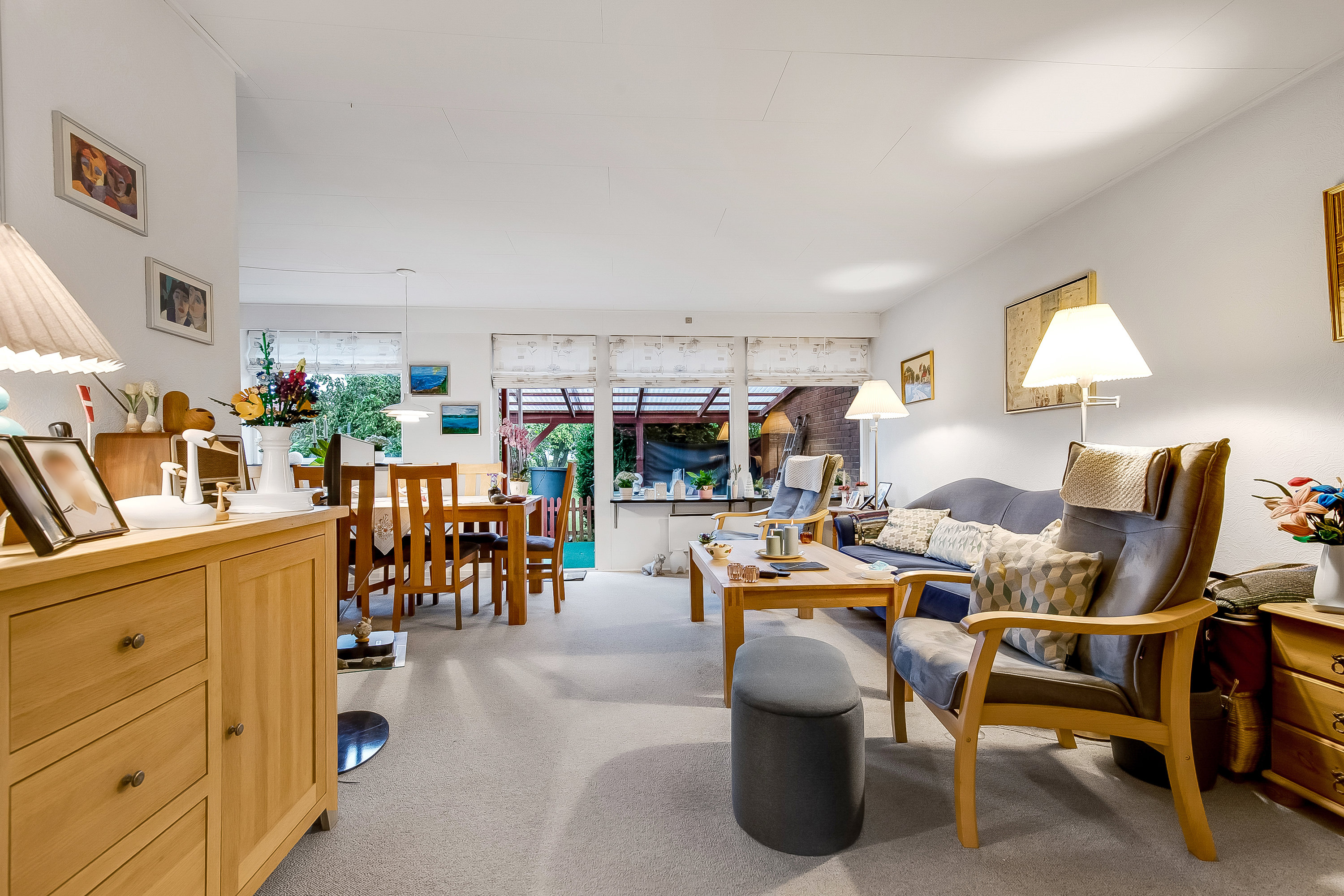 Fremhævet stue billede i fuldskærmstilstand. Billede af Stævnebogårdsvej 51, Erritsø, 7000 Fredericia