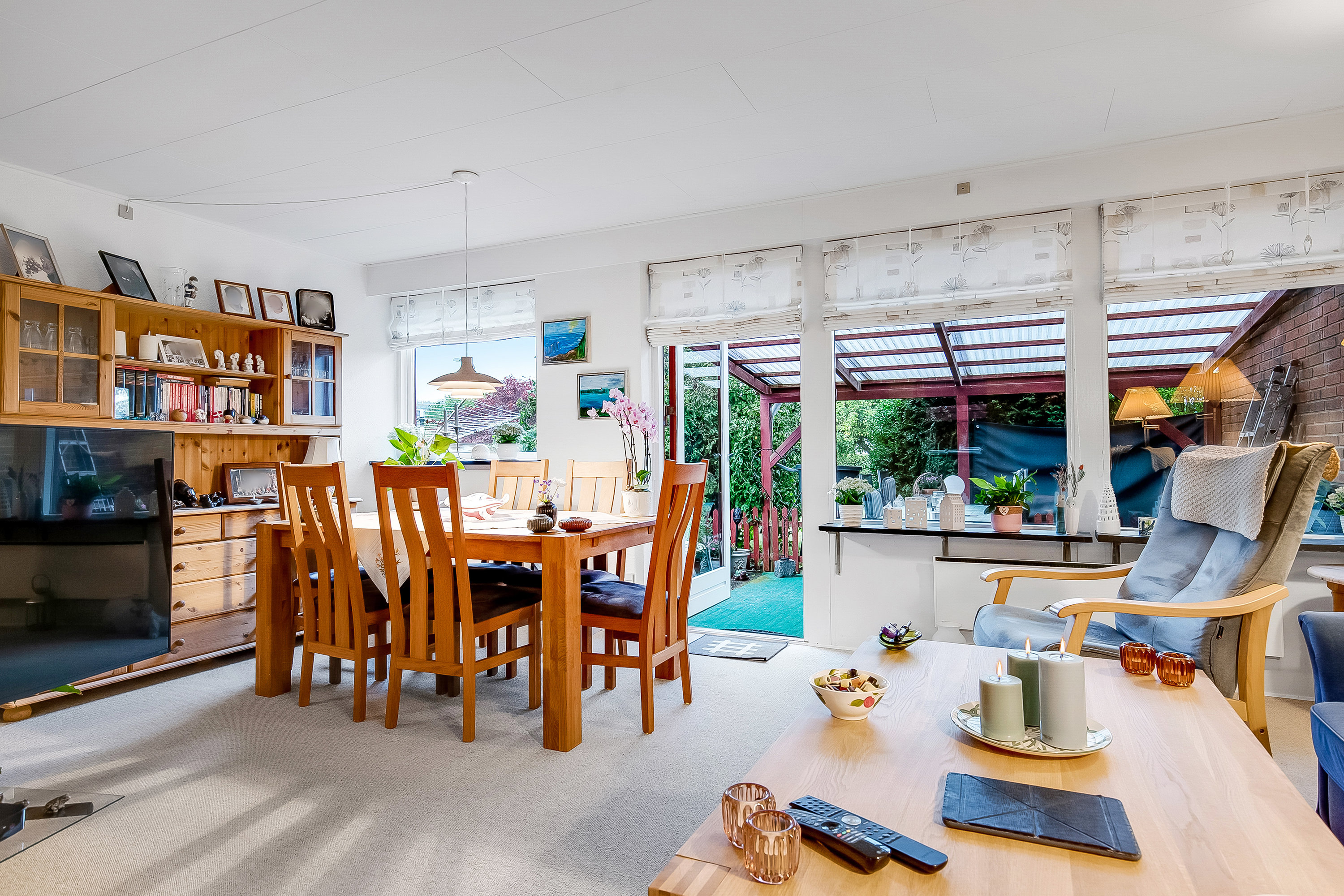 Fremhævet stue billede i fuldskærmstilstand. Billede af Stævnebogårdsvej 51, Erritsø, 7000 Fredericia