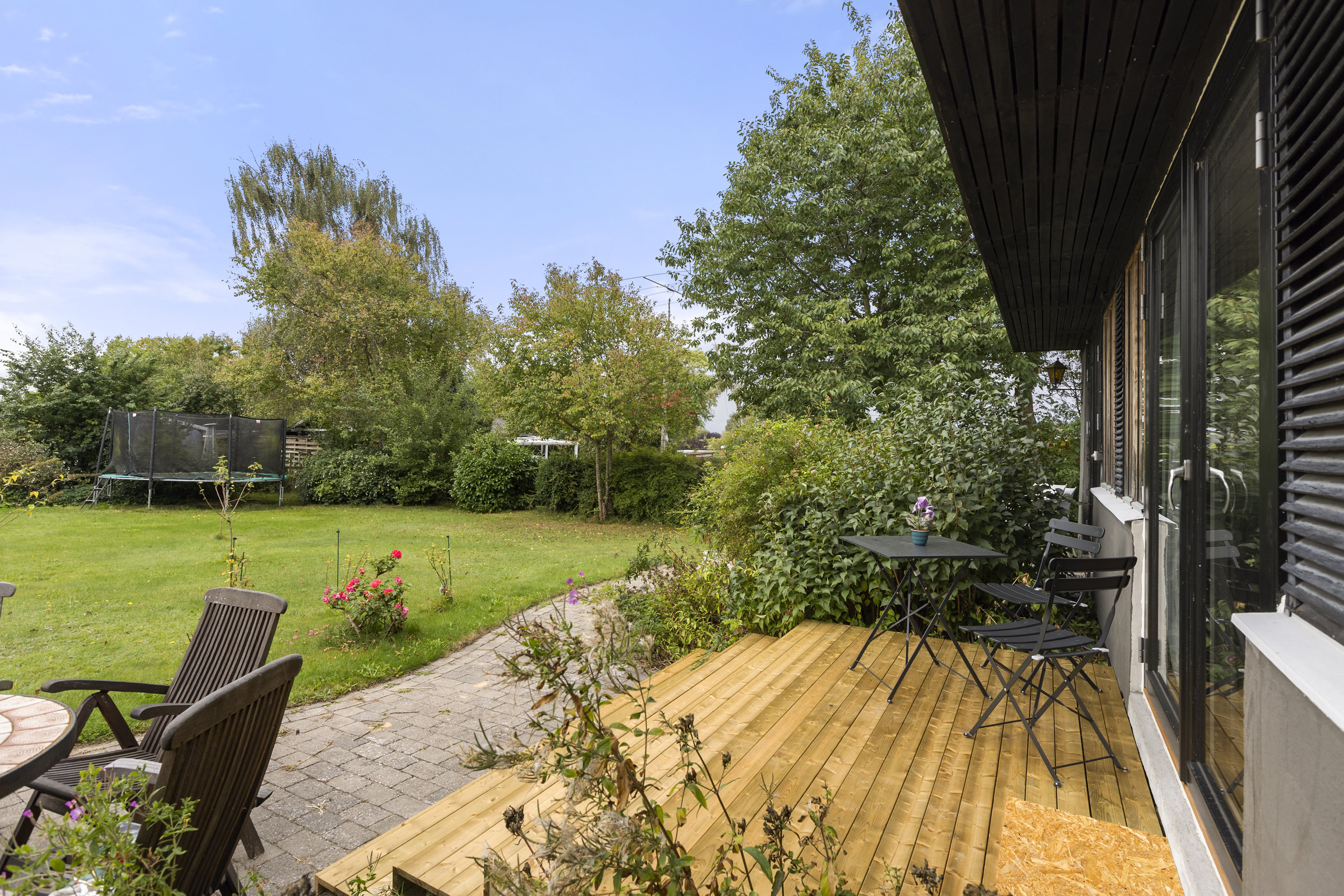 Fremhævet terrasse billede i fuldskærmstilstand. Billede af Mejsevænget 15, Kyndeløse, 4070 Kirke Hyllinge