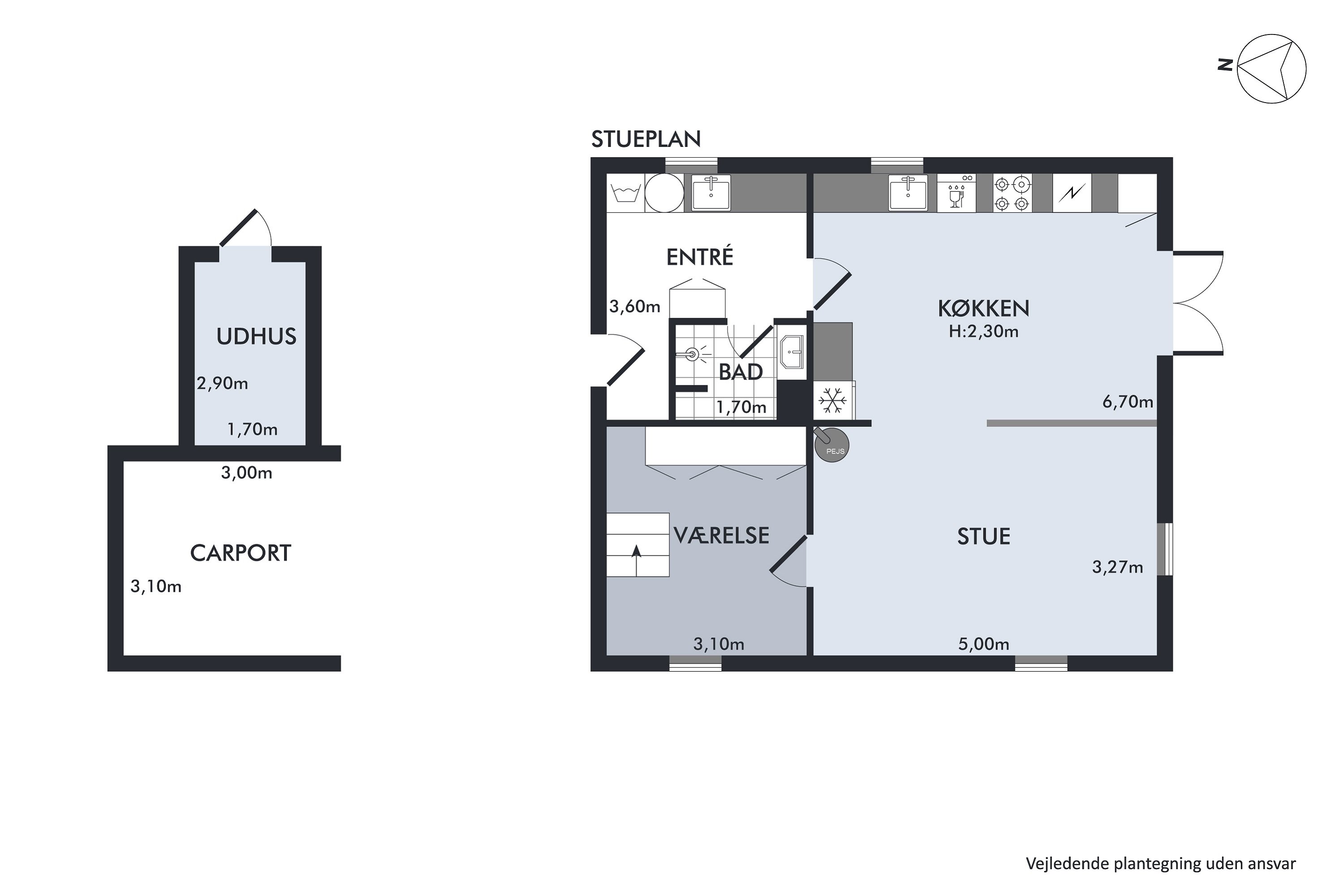 Plantegninger billede af Kokvadvejen 4, Byrum By, 9940 Læsø