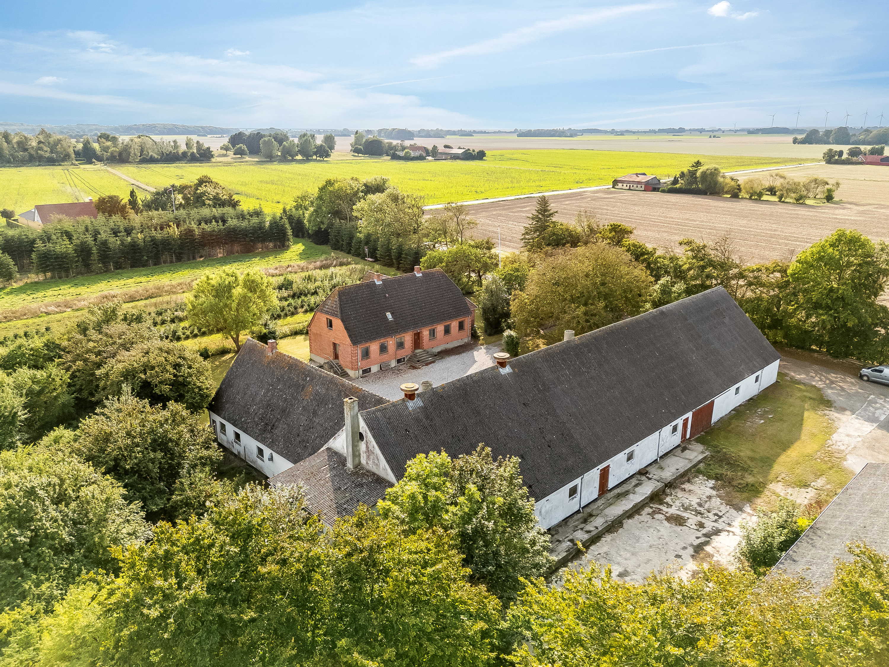 Fremhævet luftfoto billede i fuldskærmstilstand. Billede af Rudbjergvej 40, Munkeby, 4900 Nakskov