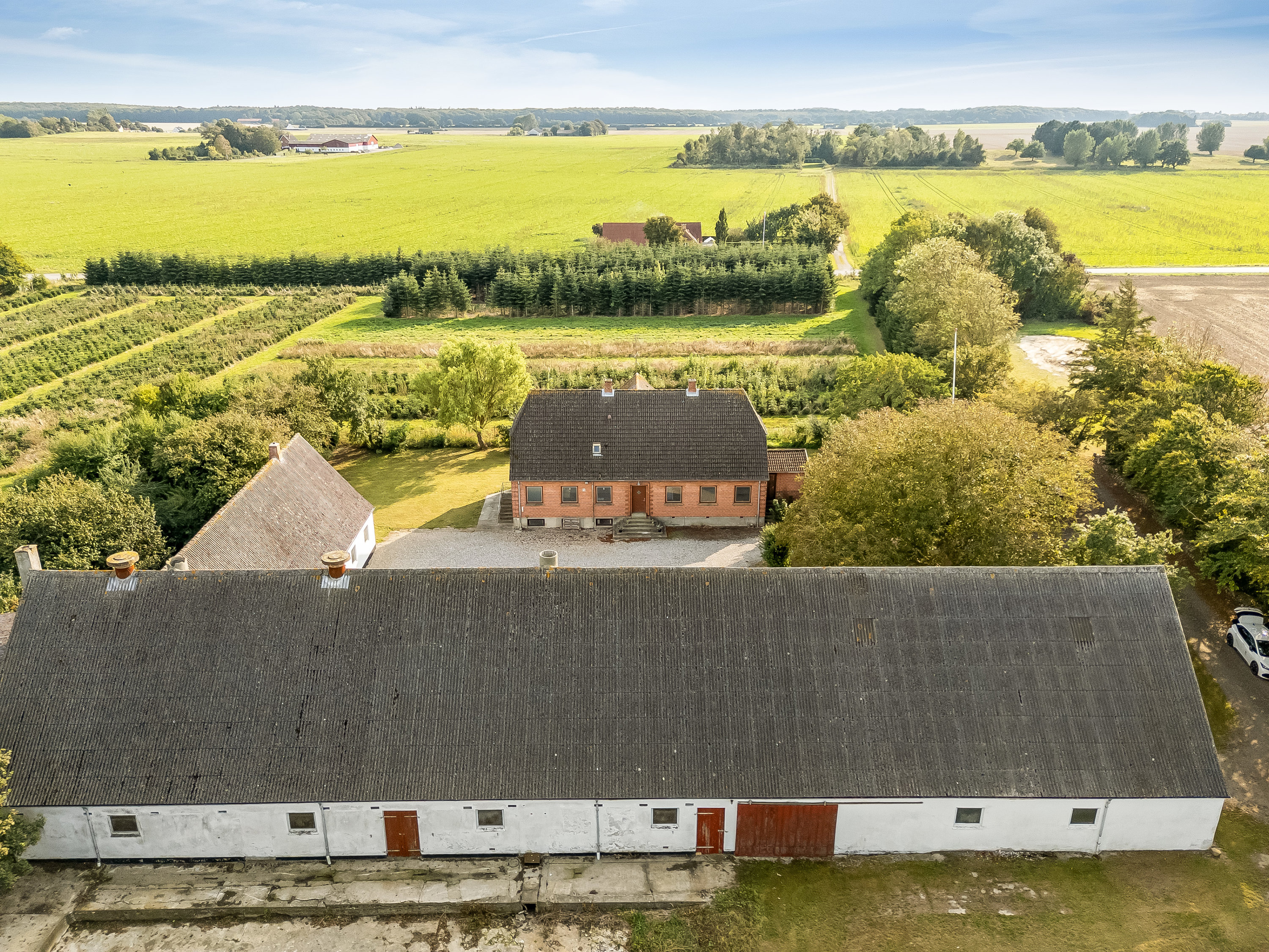 Fremhævet luftfoto billede i fuldskærmstilstand. Billede af Rudbjergvej 40, Munkeby, 4900 Nakskov