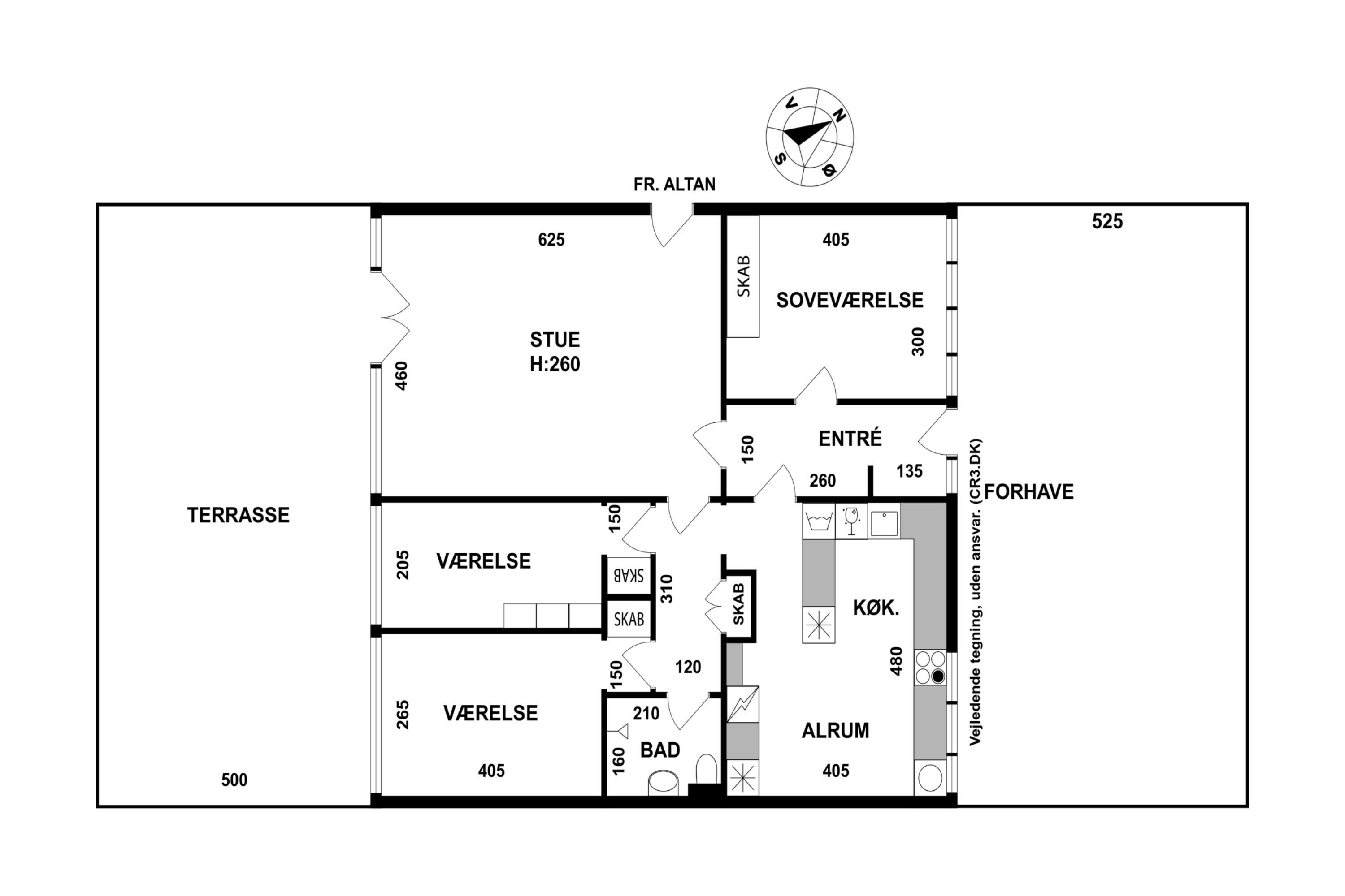 Plantegninger billede af Søllerød Park 16, st.. 1., Søllerød, 2840 Holte