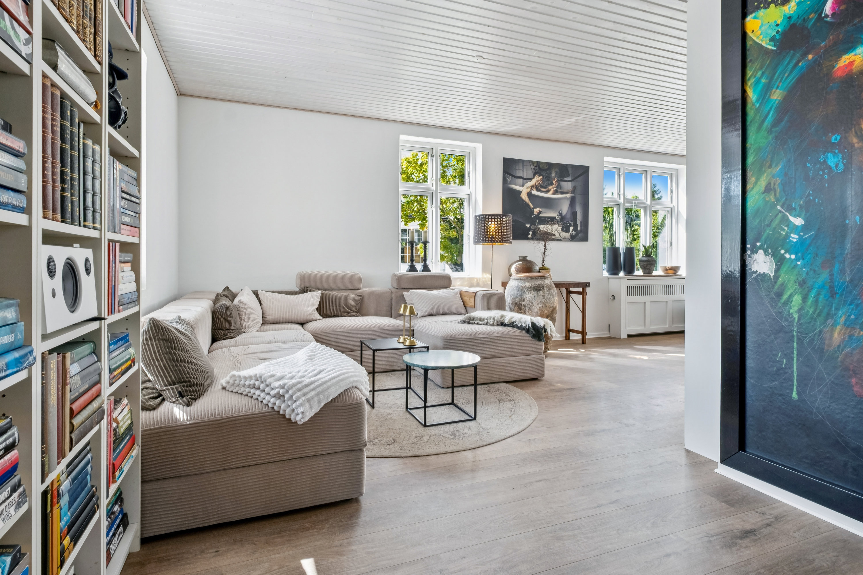 Fremhævet stue billede i fuldskærmstilstand. Billede af Vejlevej 30, Thorsvang, 8700 Horsens