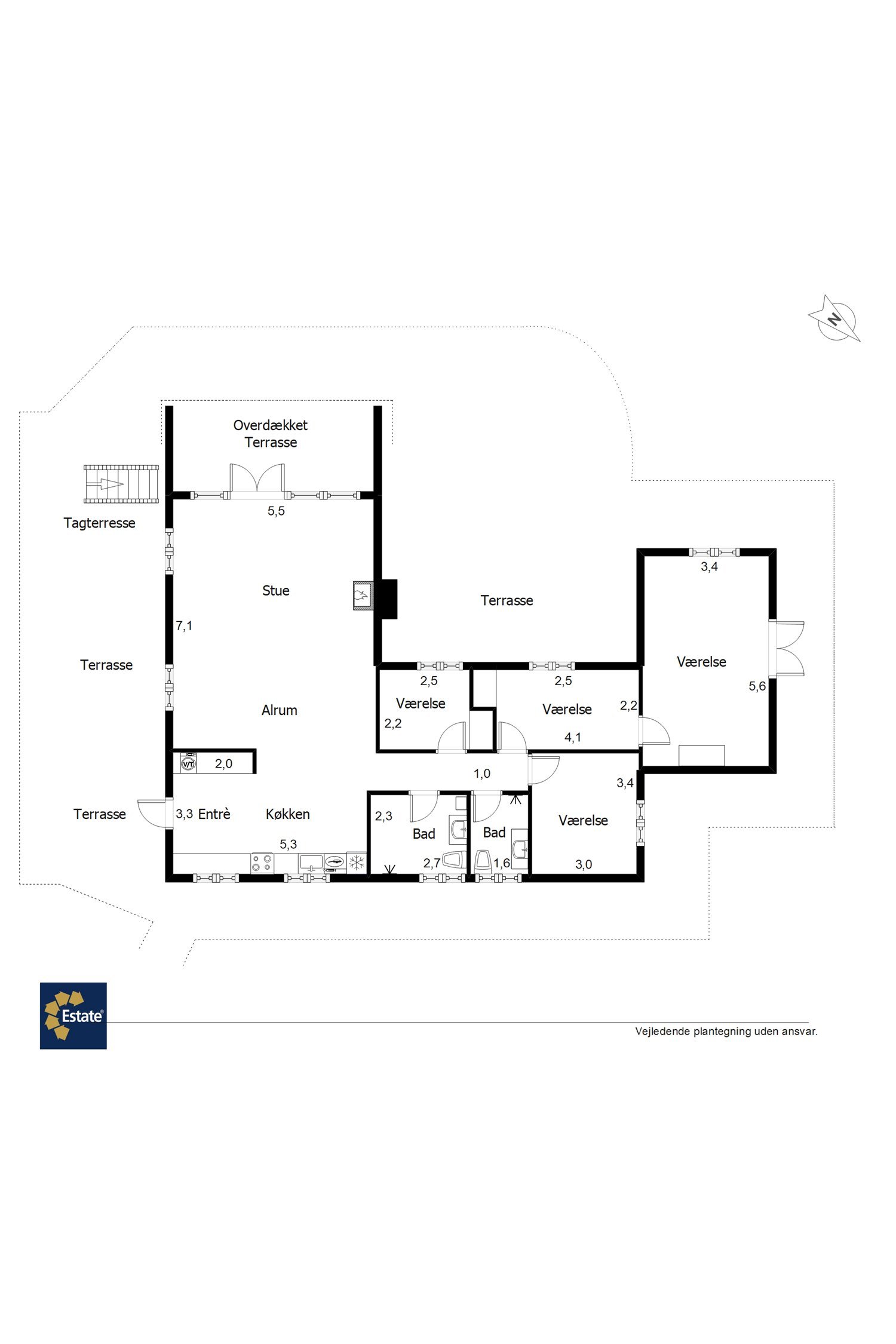 Plantegninger billede af Fyrrenålevej 9, Henne Strand, 6854 Henne