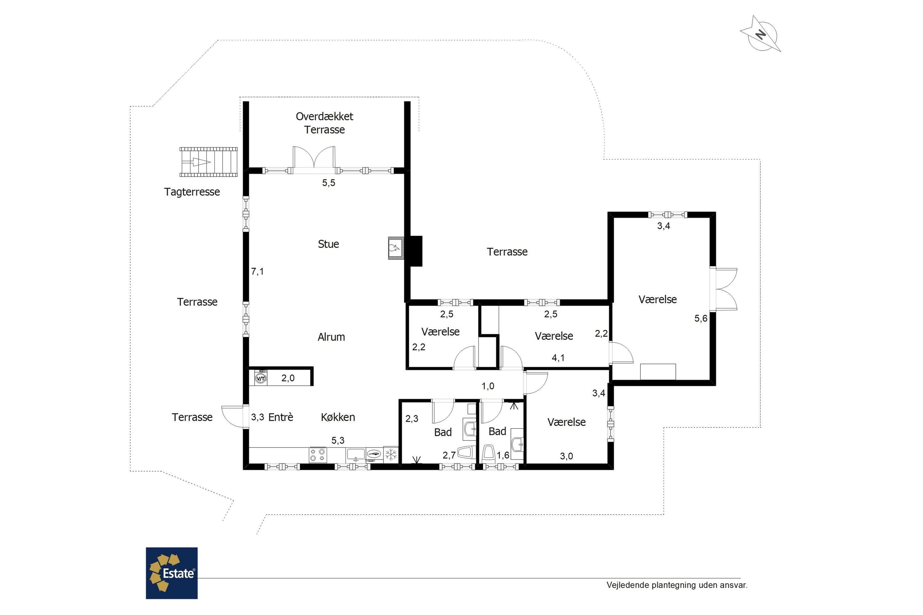 Plantegninger billede af Fyrrenålevej 9, Henne Strand, 6854 Henne