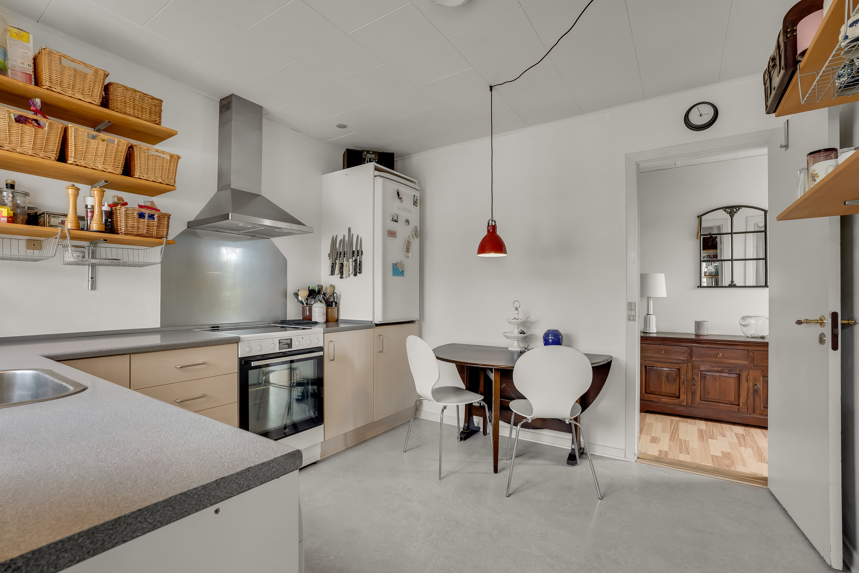 Fremhævet køkken billede i fuldskærmstilstand. Billede af Mageltving Møllevej 21, 4943 Torrig L