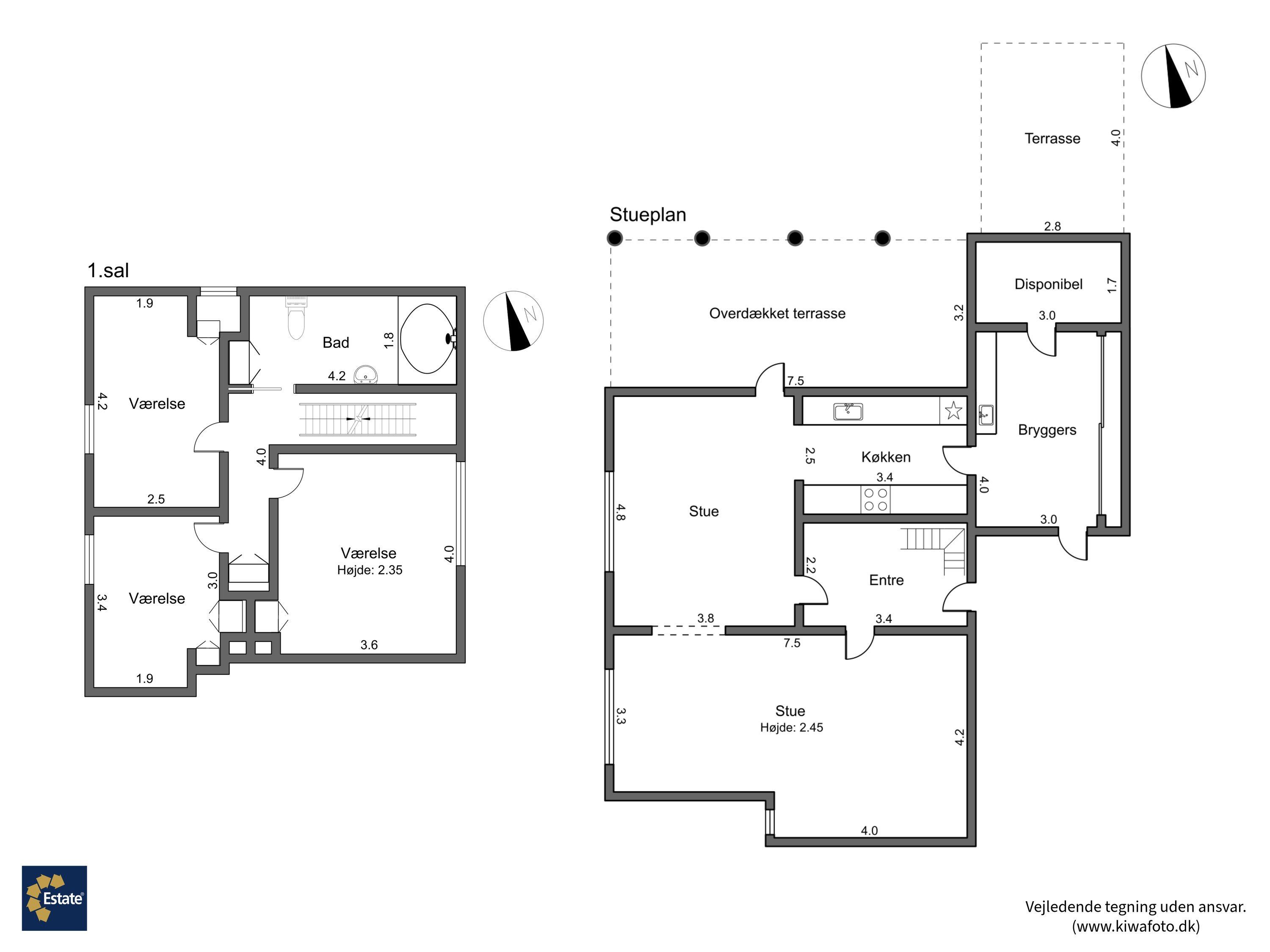 Plantegninger billede af Lillievej 2, 4900 Nakskov