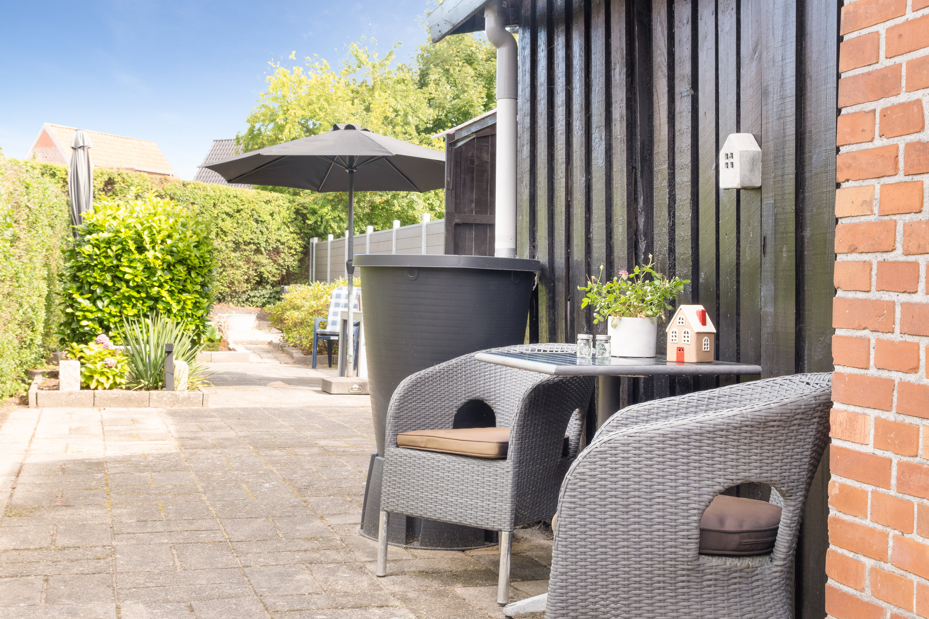 Fremhævet terrasse billede i fuldskærmstilstand. Billede af Odensevej 45, 5500 Middelfart