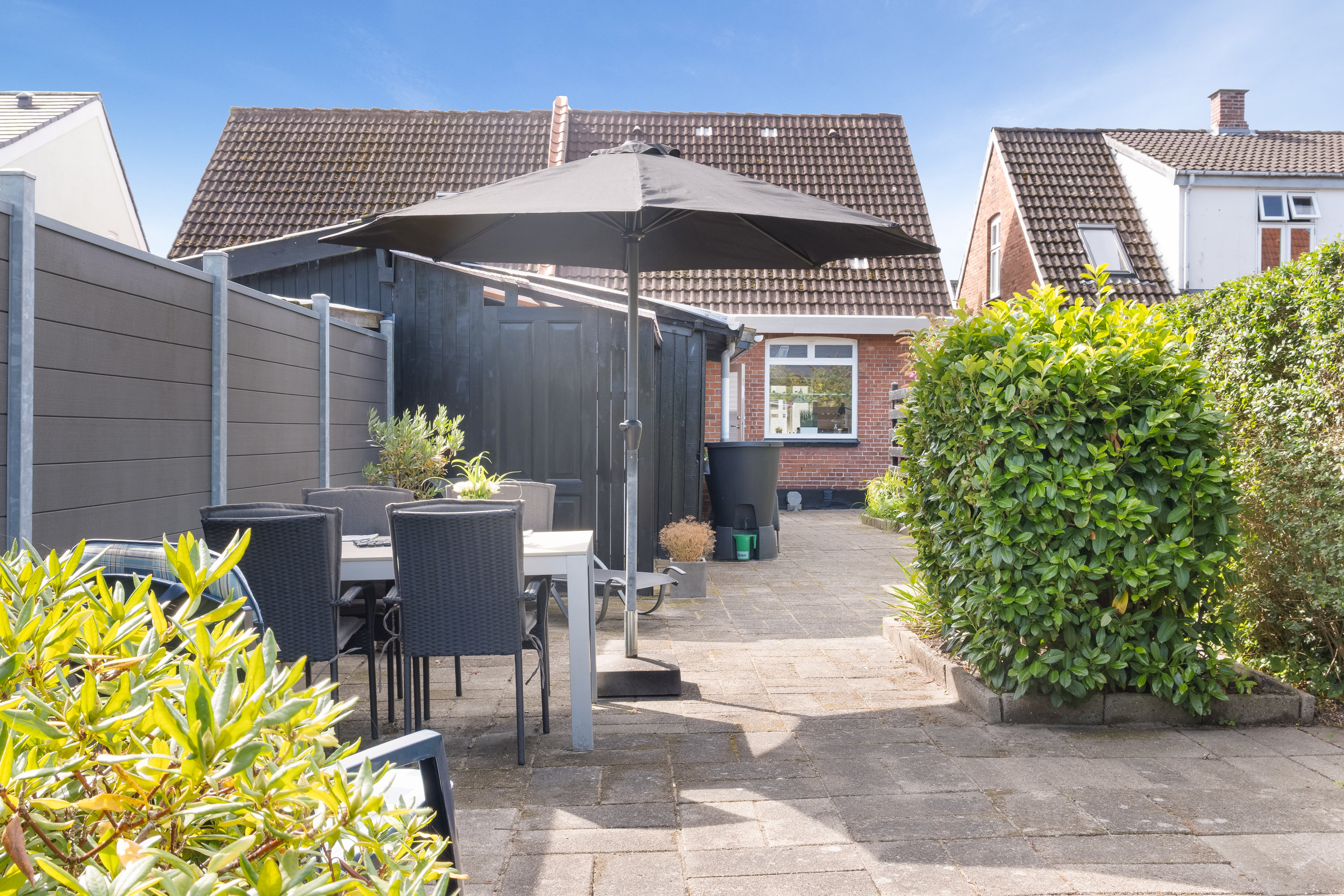 Fremhævet terrasse billede i fuldskærmstilstand. Billede af Odensevej 45, 5500 Middelfart