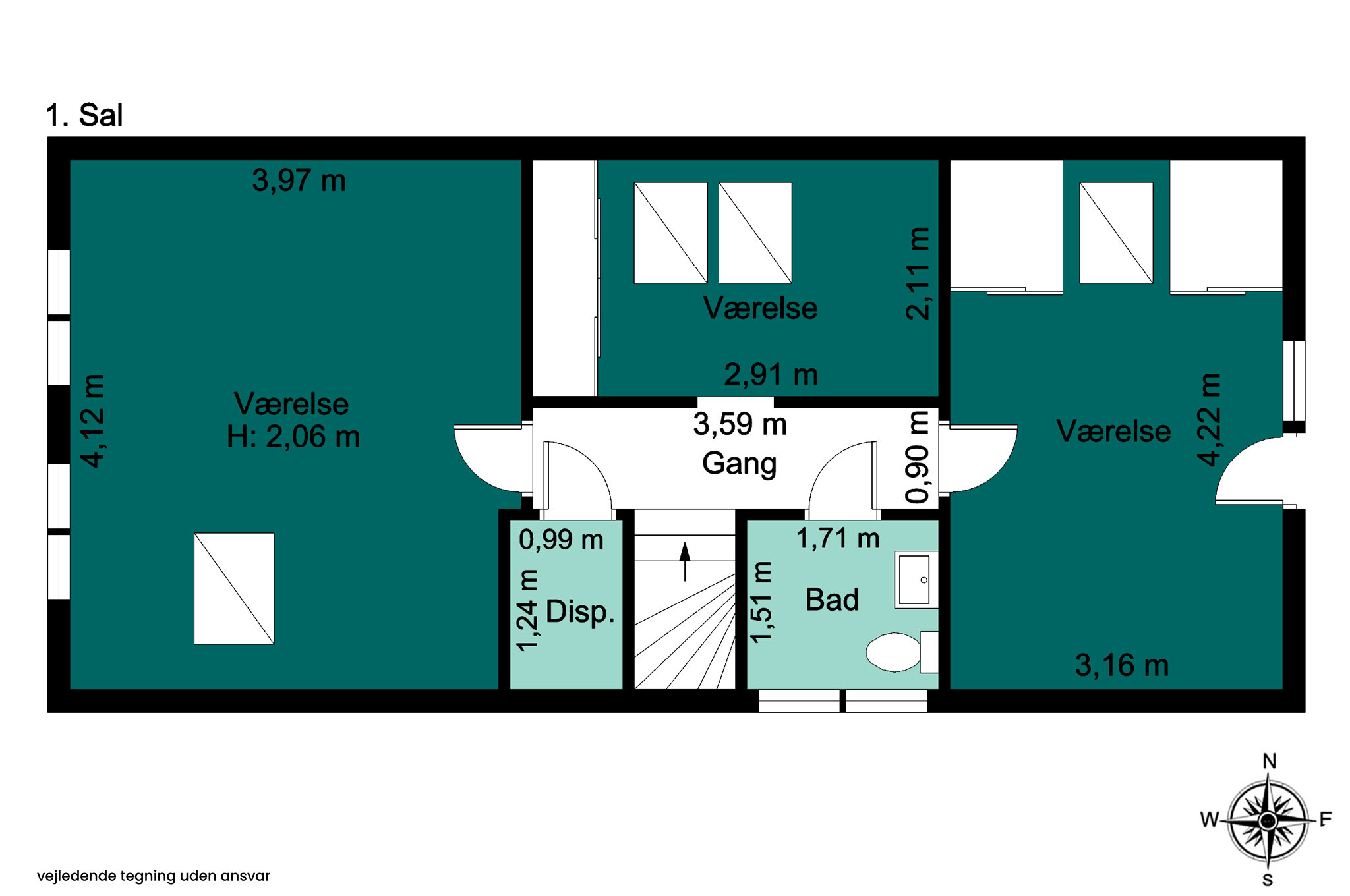 Plantegninger billede af Bredevej 18, 2830 Virum