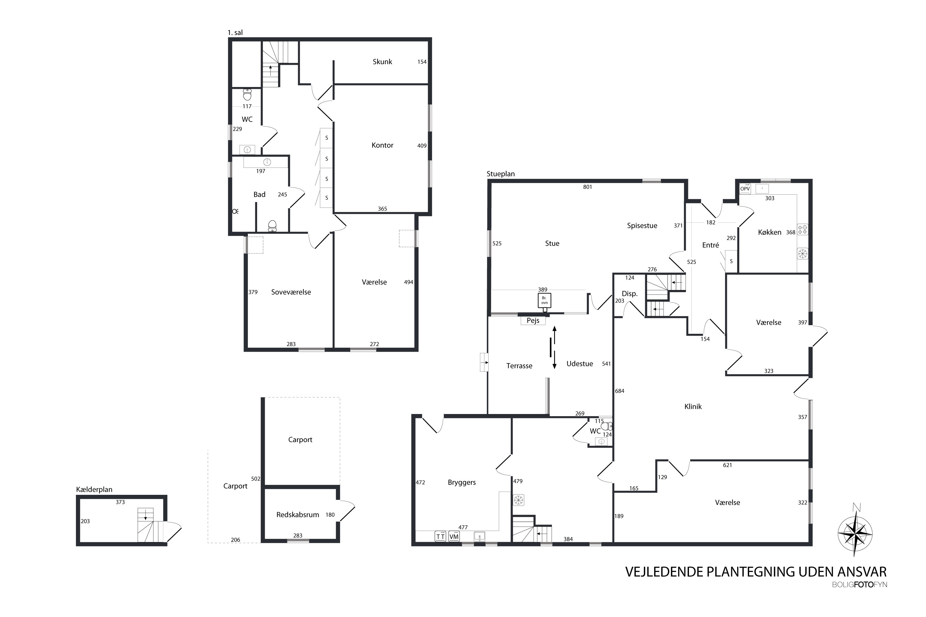 Plantegninger billede af Strandgade 24, 5683 Haarby