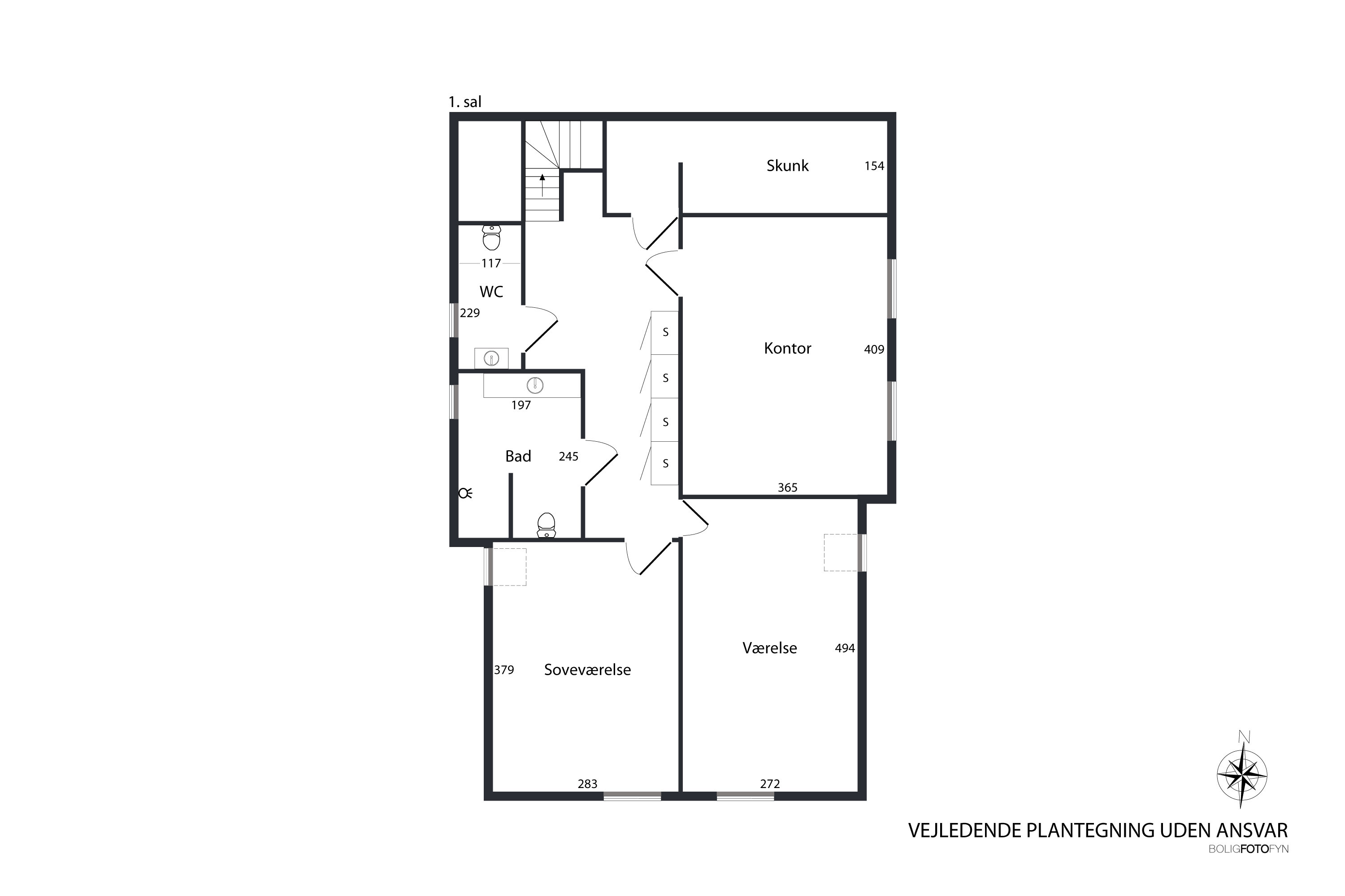 Plantegninger billede af Strandgade 24, 5683 Haarby