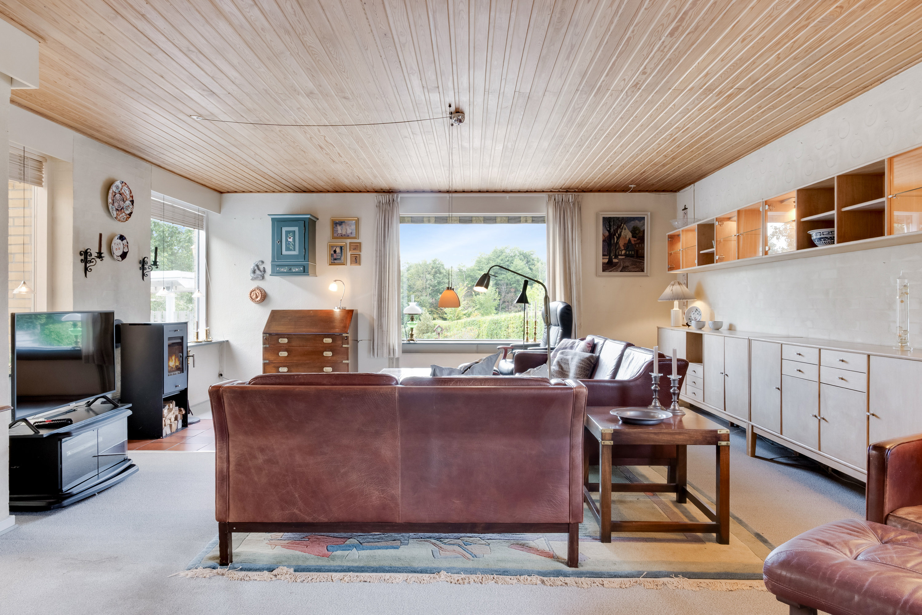 Fremhævet stue billede i fuldskærmstilstand. Billede af Strandgade 24, 5683 Haarby