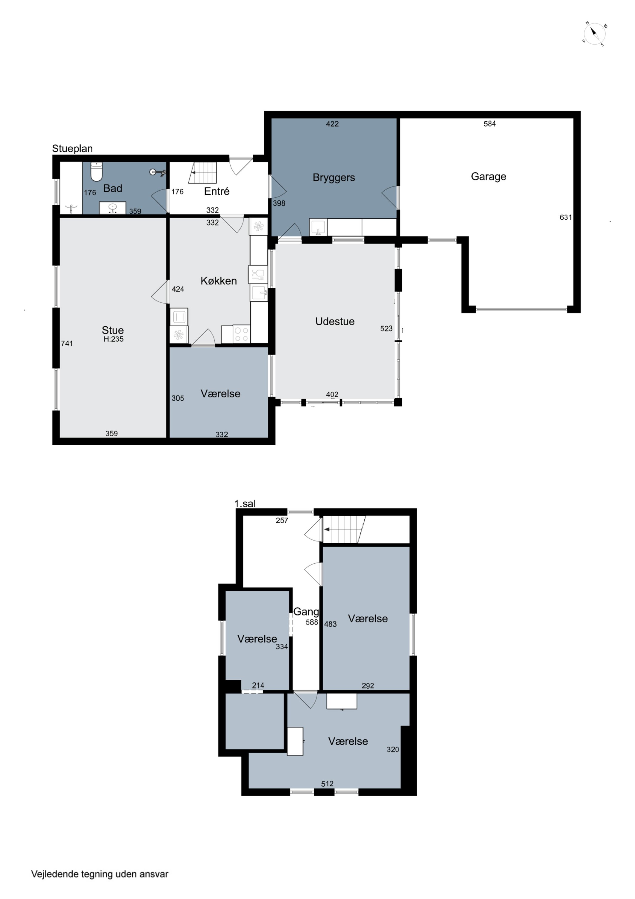 Plantegninger billede af Vangsgade 25, 7752 Snedsted