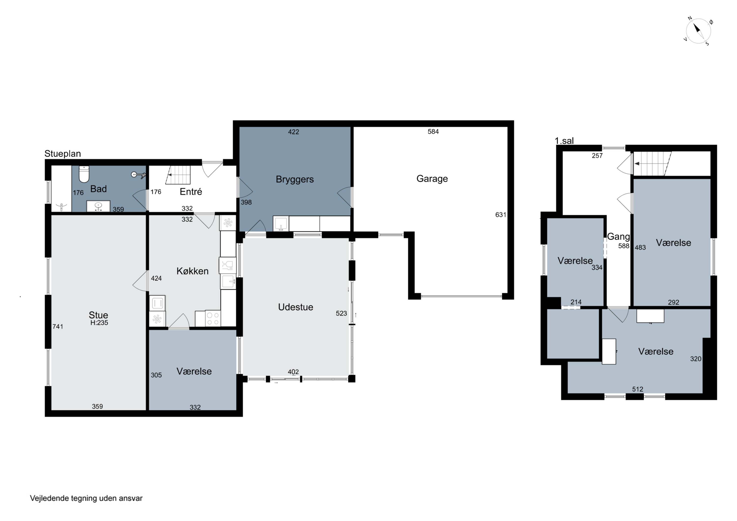 Plantegninger billede af Vangsgade 25, 7752 Snedsted