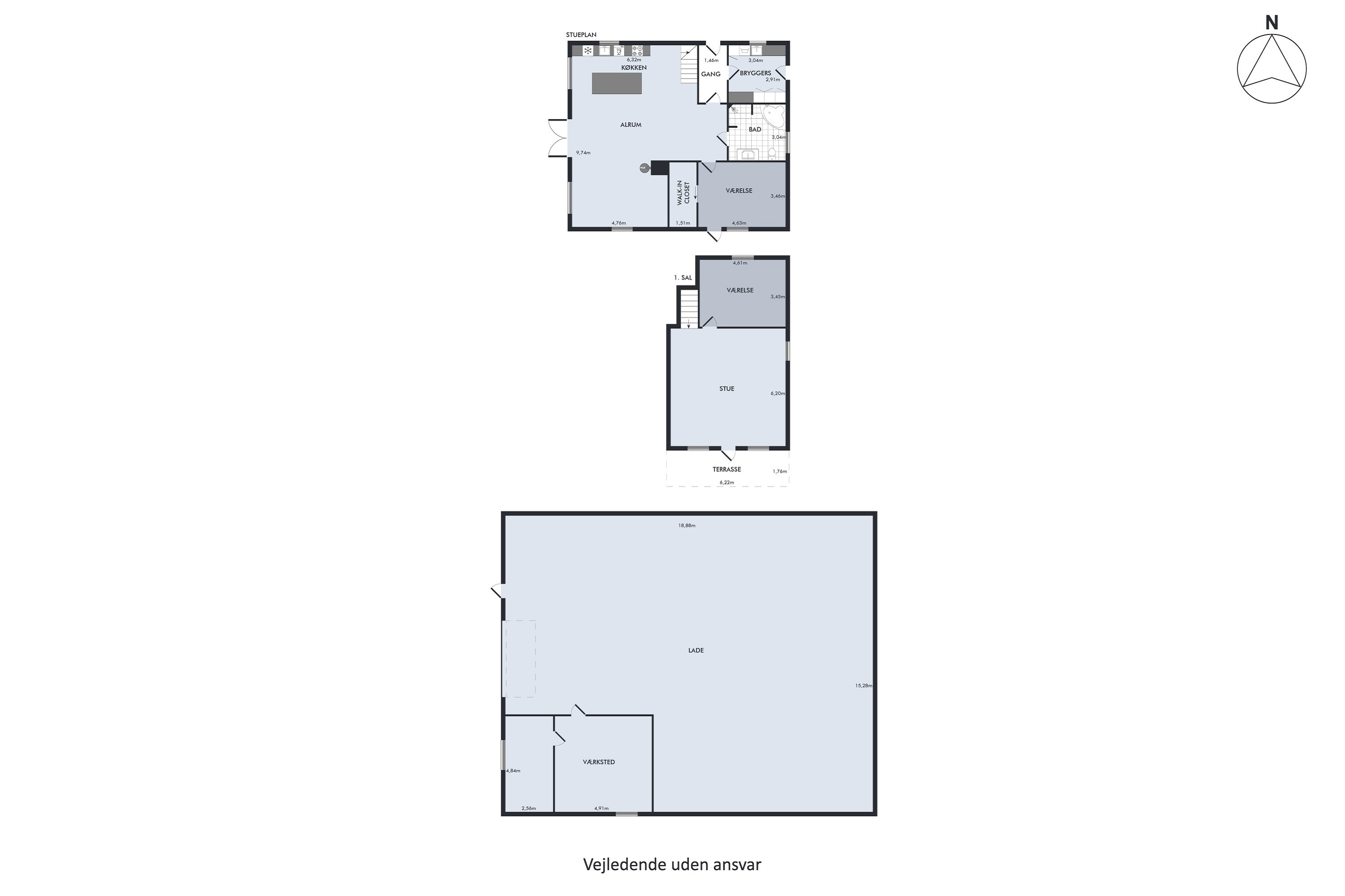 Plantegninger billede af Østervej 14, Mjels, 6430 Nordborg
