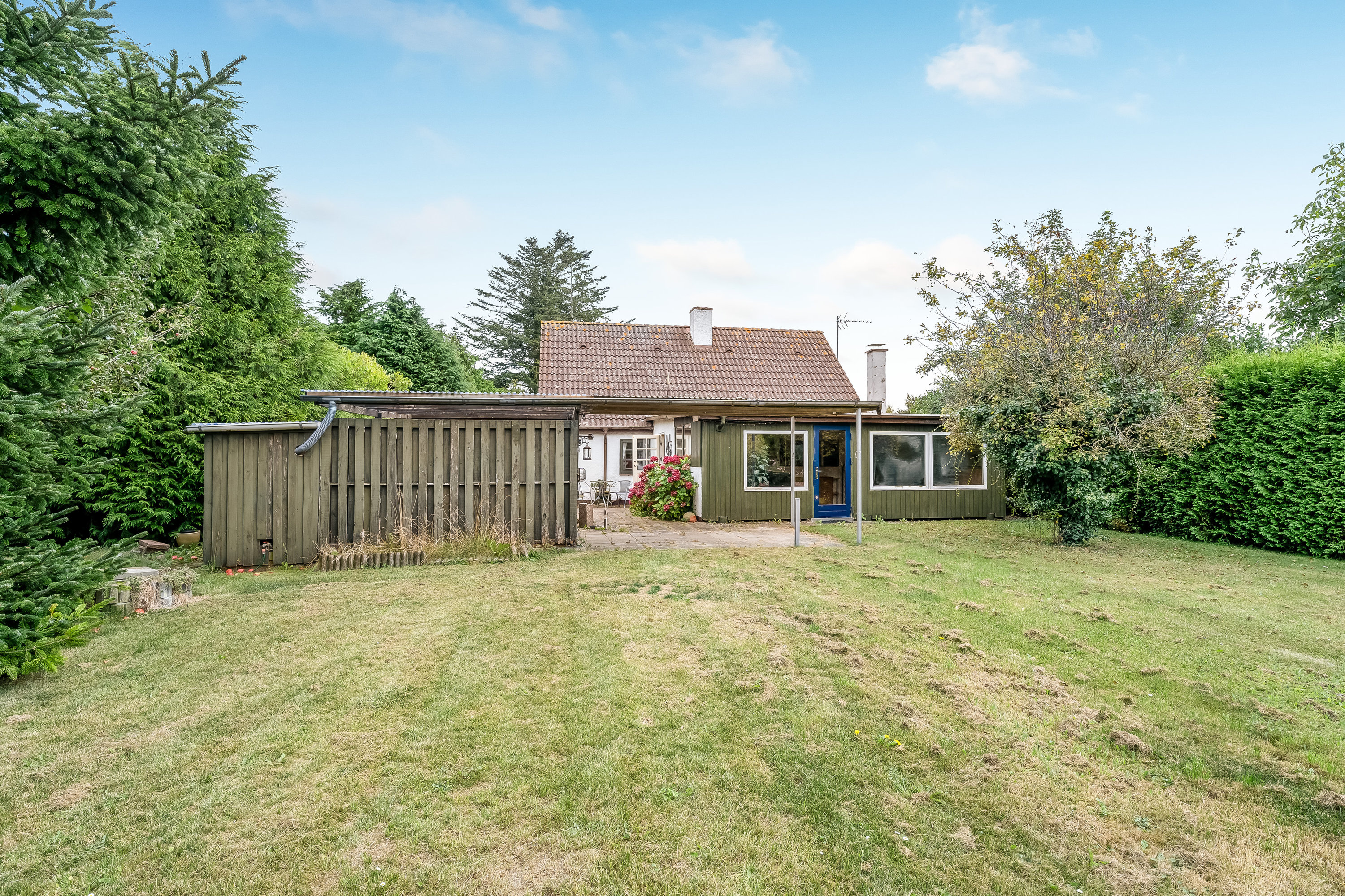 Fremhævet facade billede i fuldskærmstilstand. Billede af Bøgetvej 25, Utterslev, 4913 Horslunde