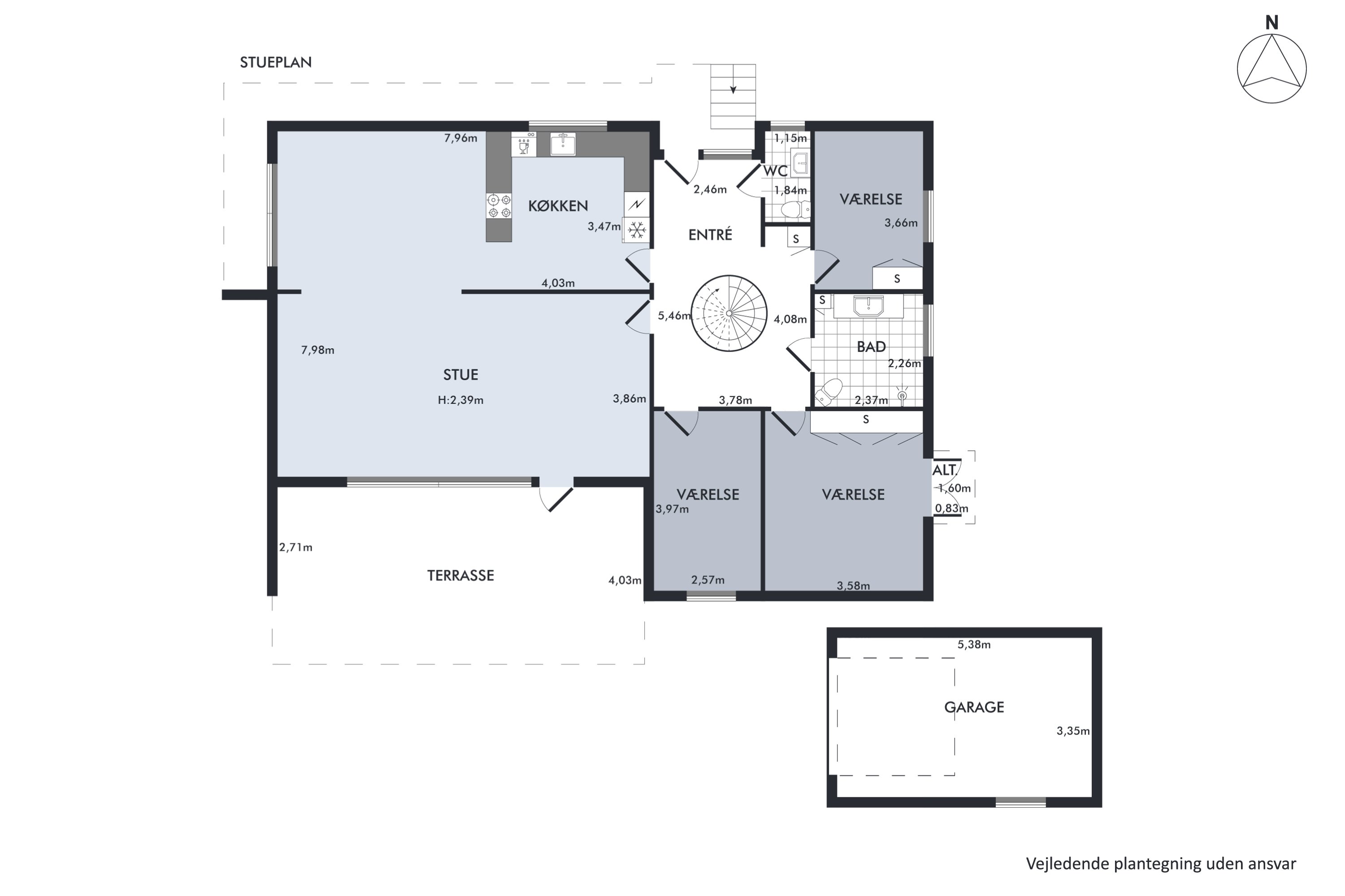 Plantegninger billede af Skovvejen 39, 8740 Brædstrup