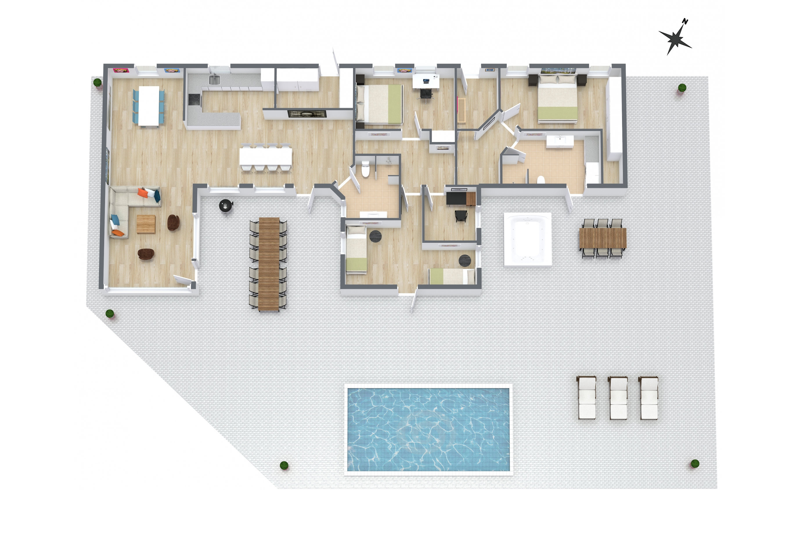 Plantegninger billede af Trangetvej 355, 9830 Tårs