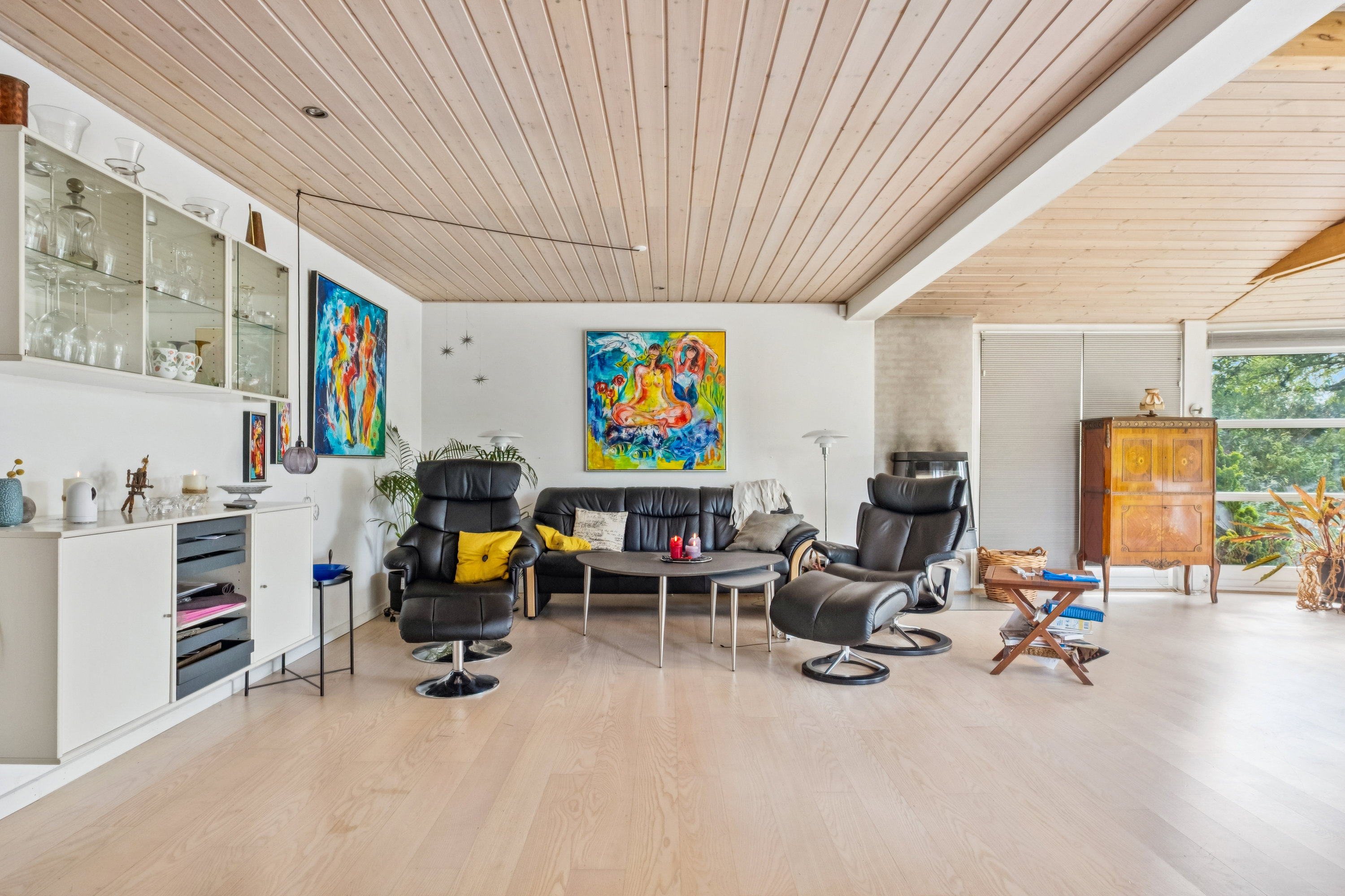 Fremhævet stue billede i fuldskærmstilstand. Billede af Vestervænget 3, Tvingstrup, 8700 Horsens