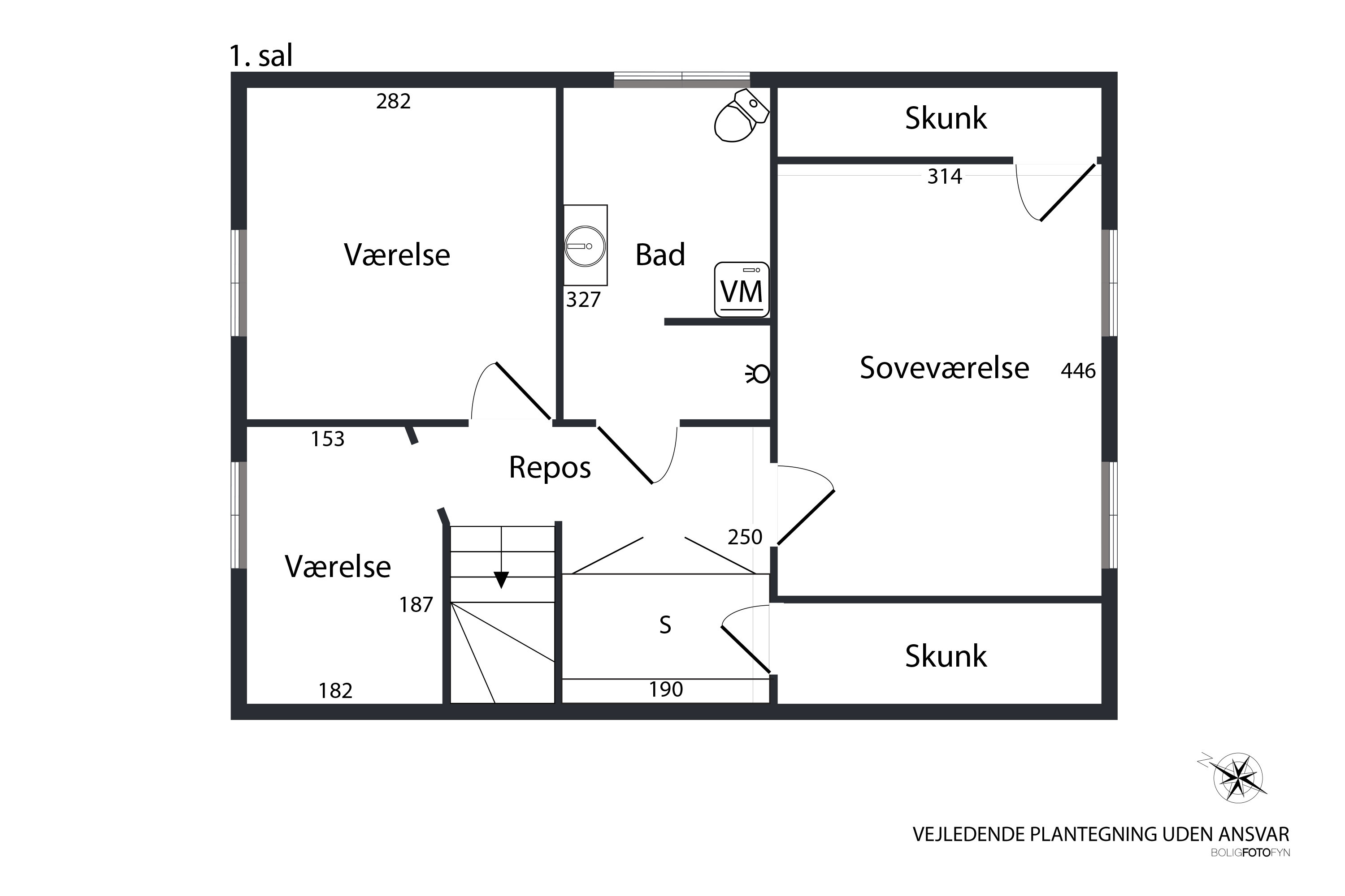 Plantegninger billede af Midskovvej 261, Midskov, 5370 Mesinge