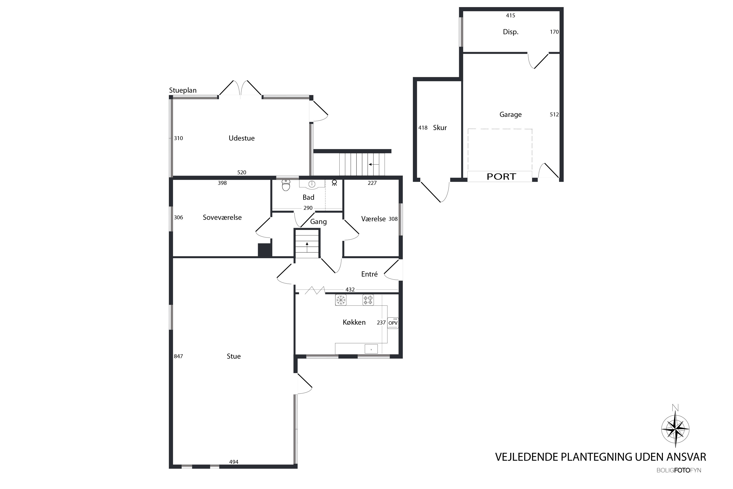 Plantegninger billede af Dyrehøjvej 28, Brobyværk, 5672 Broby