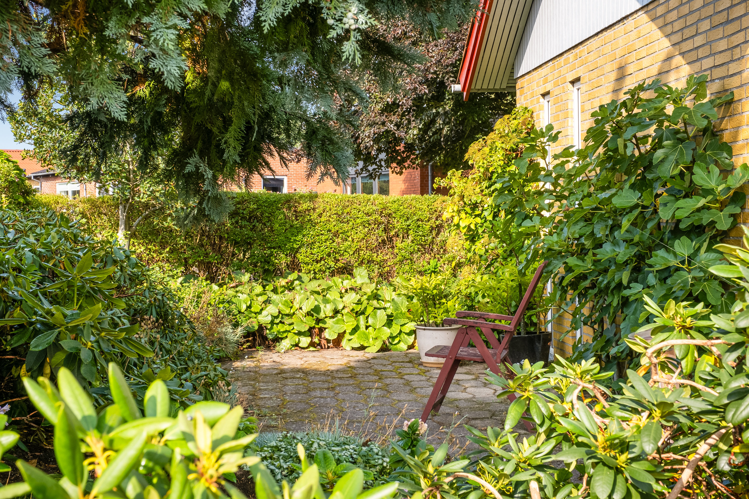 Fremhævet terrasse billede i fuldskærmstilstand. Billede af Dyrehøjvej 28, Brobyværk, 5672 Broby