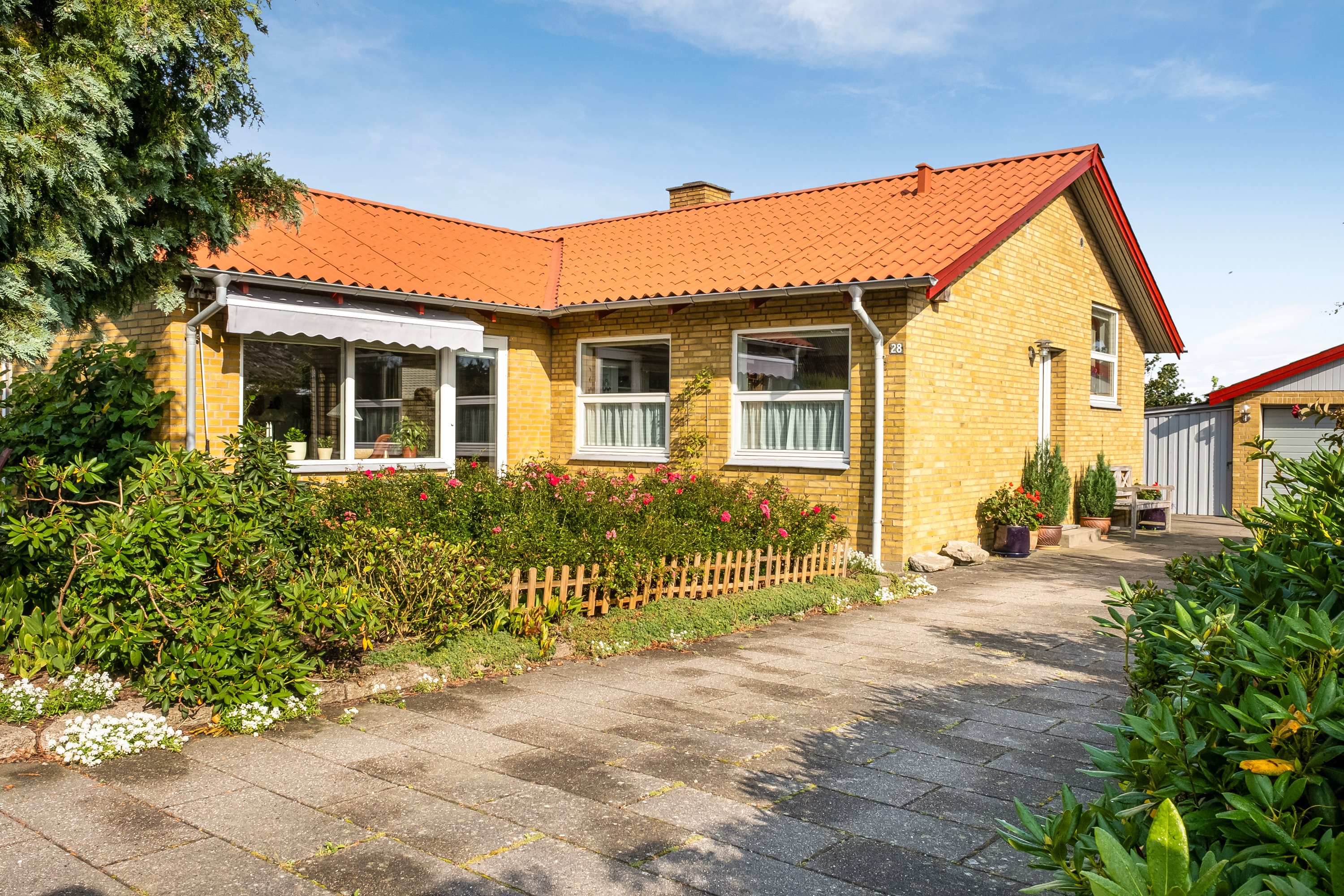 Villa: Facade på Dyrehøjvej 28, Brobyværk, 5672 Broby