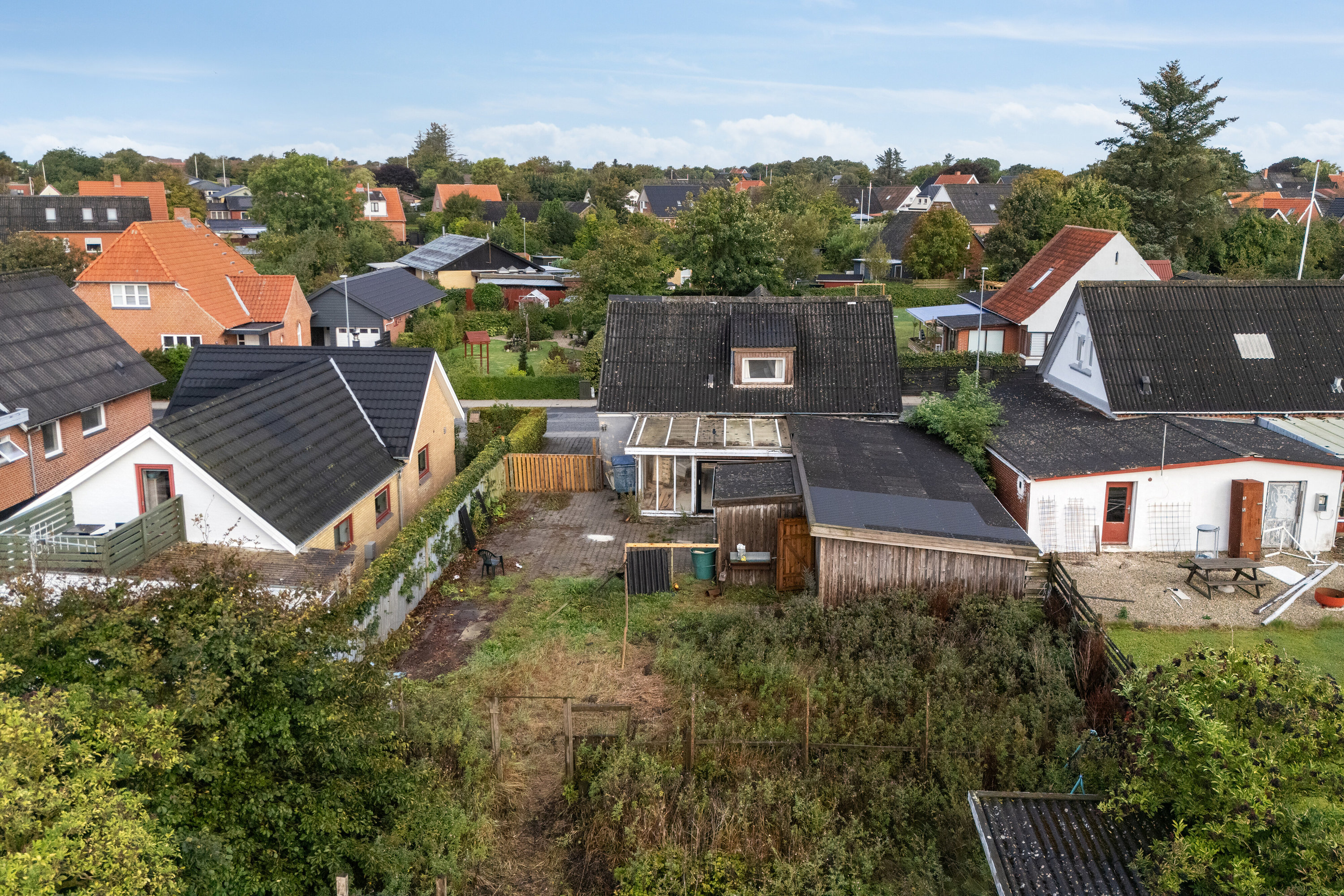 Fremhævet set fra haven billede i fuldskærmstilstand. Billede af Vangsgade 25, 7752 Snedsted