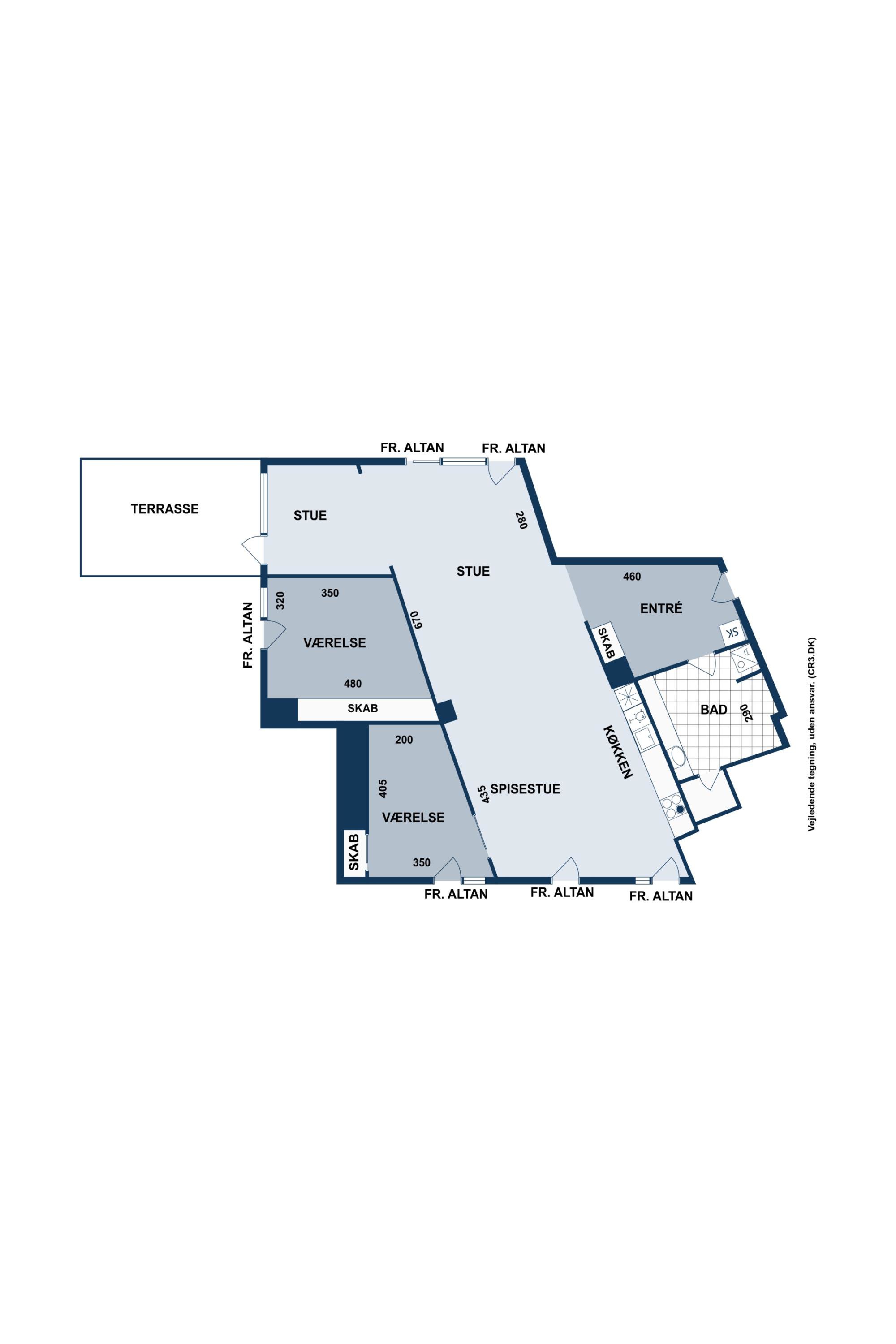 Plantegninger billede af Pakhusvej 2, 5. tv., 2100 København Ø