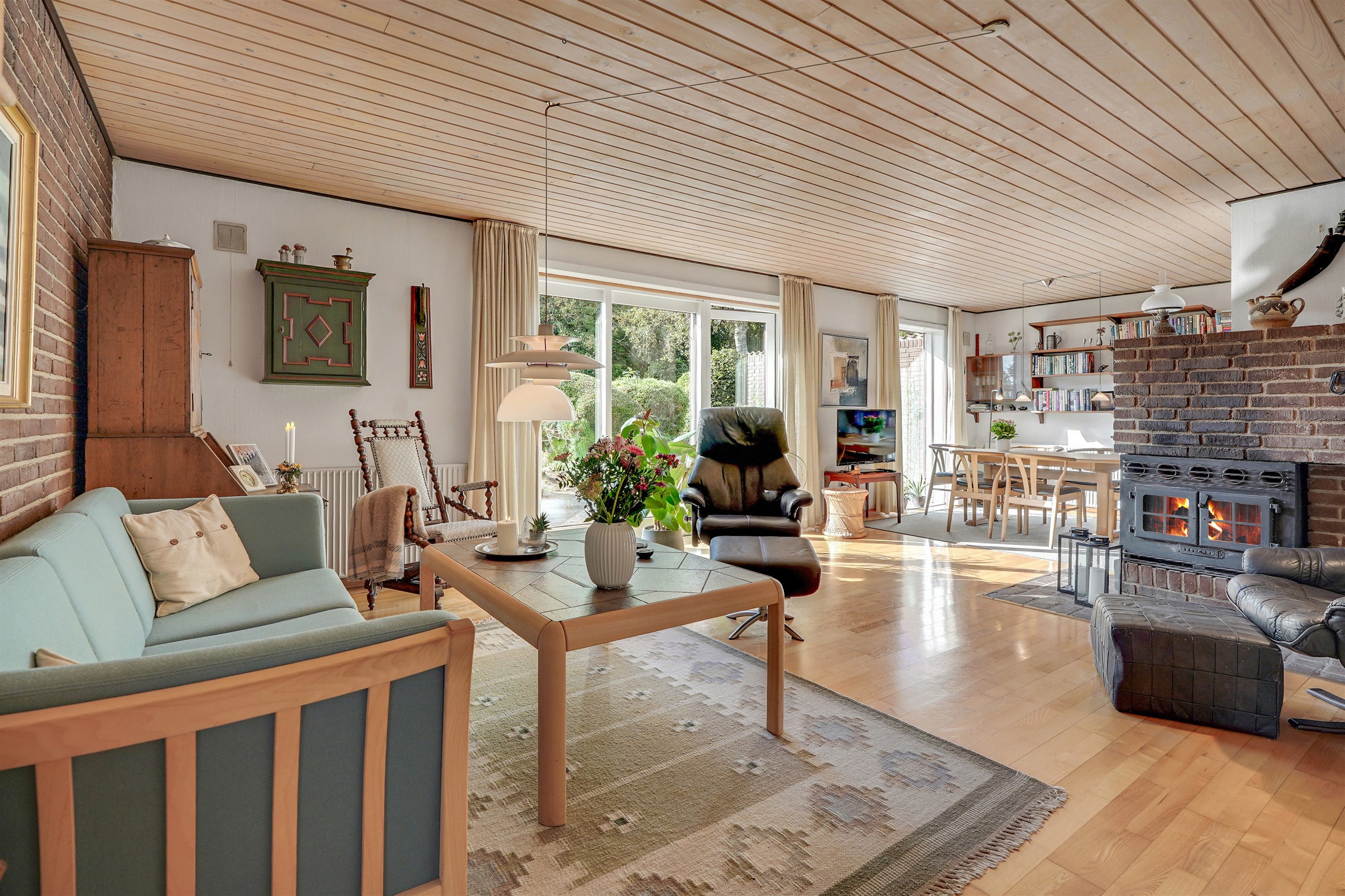 Fremhævet stue billede i fuldskærmstilstand. Billede af Mølleparken 280, 7190 Billund